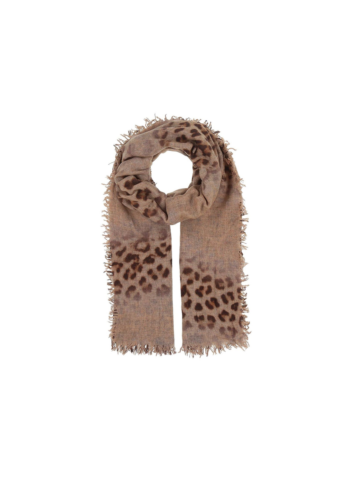 V Fraas - Pure Wool Stole With Animal Print