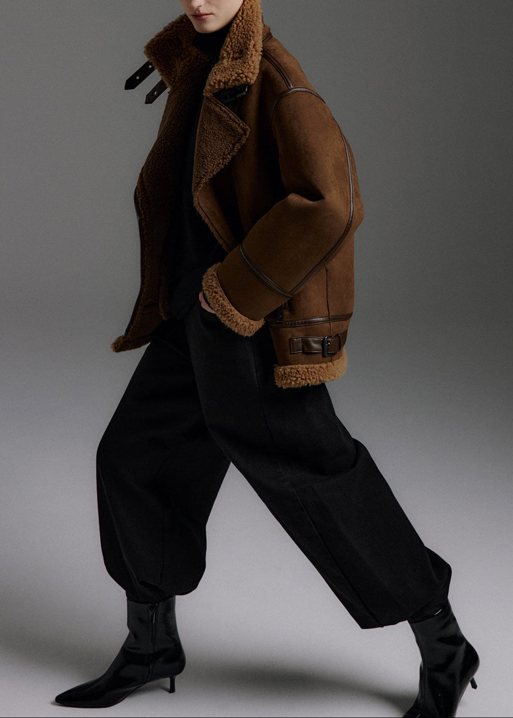 MoliOlli -  Velin Faux Suede Mustang Jacket