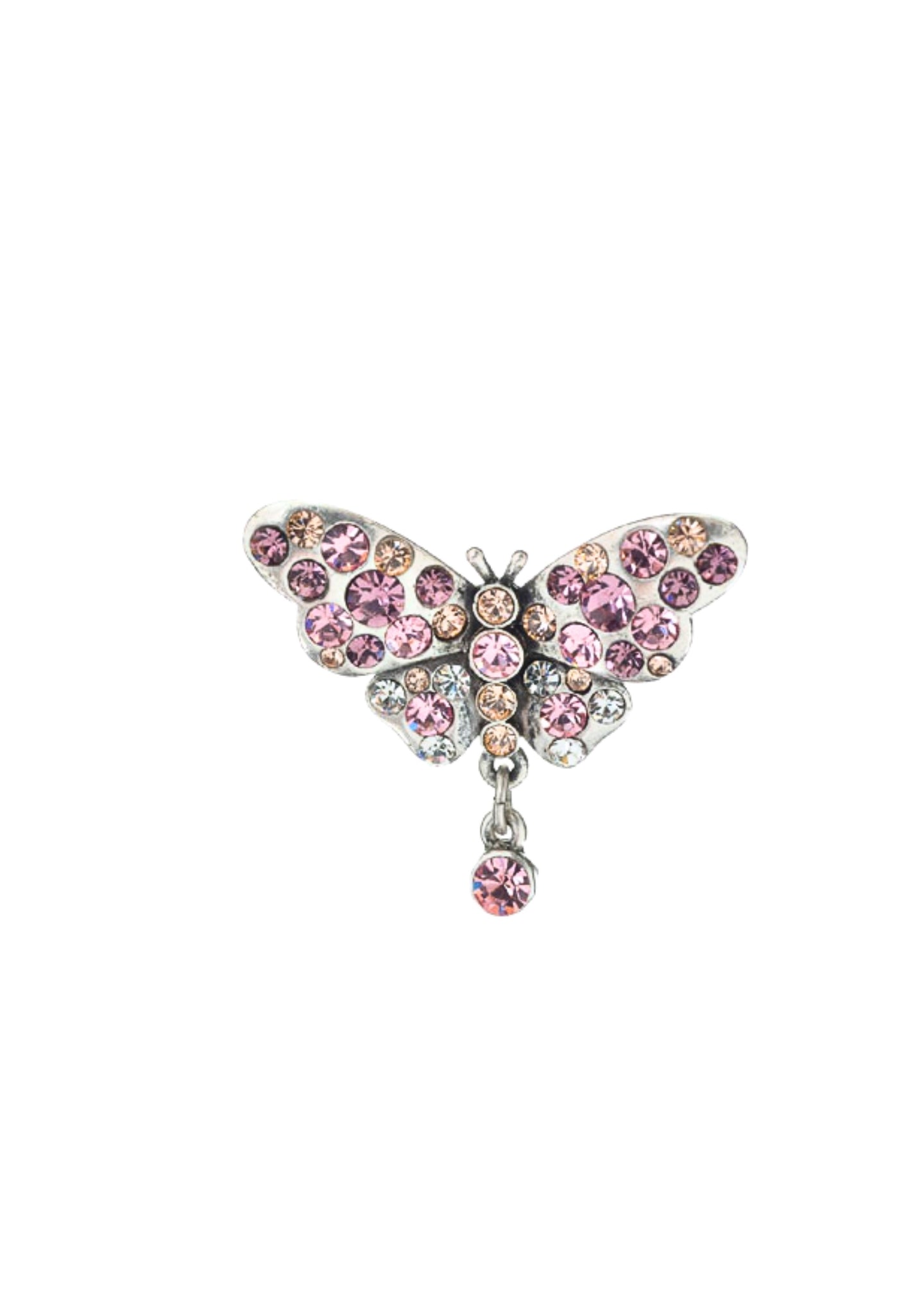 Merx - Crystal Butterfly Brooch