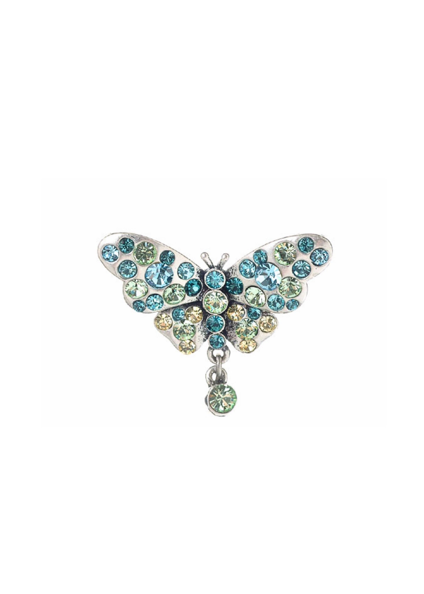 Merx - Crystal Butterfly Brooch