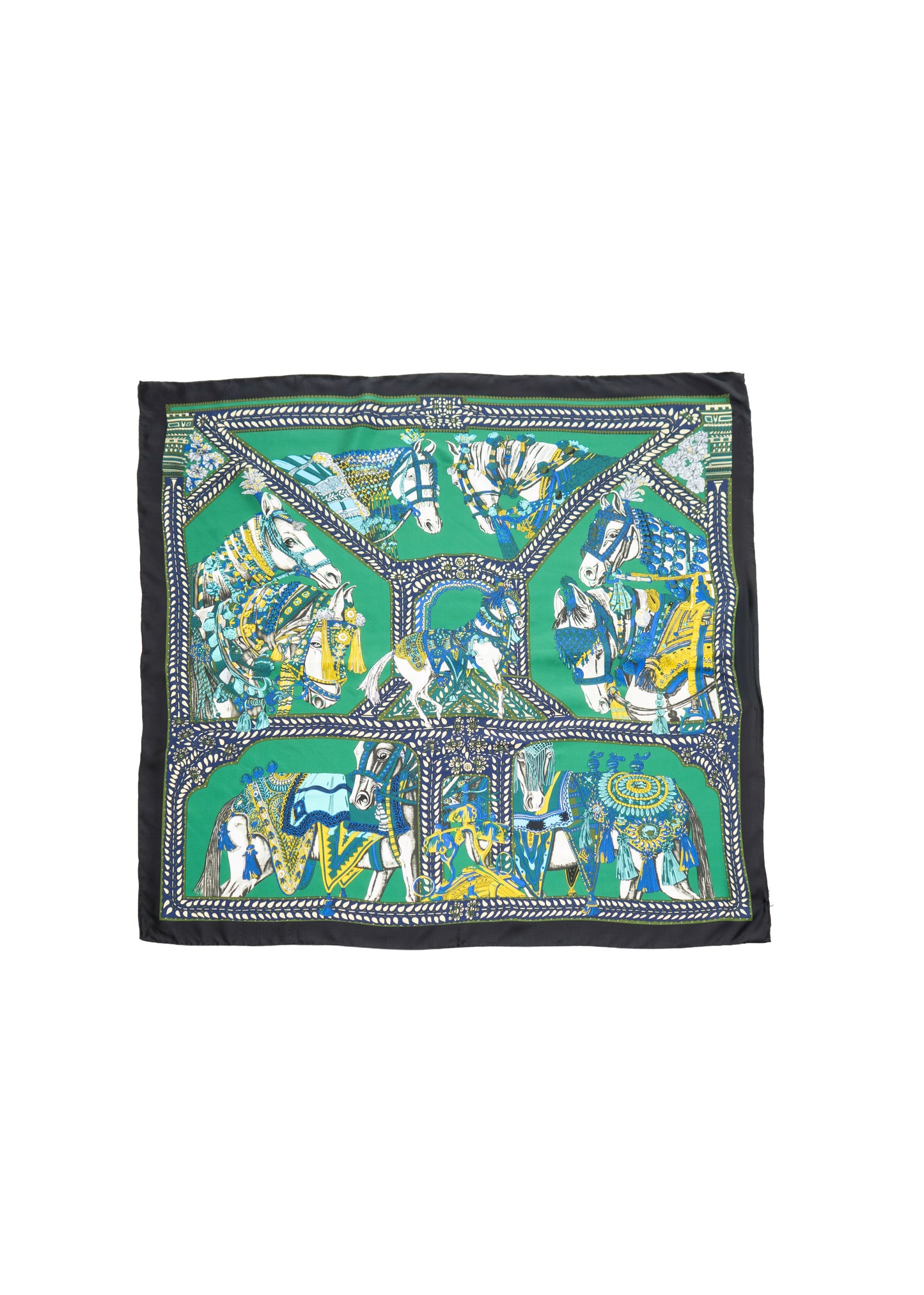 Maximalist Equestrian Silk Scarf