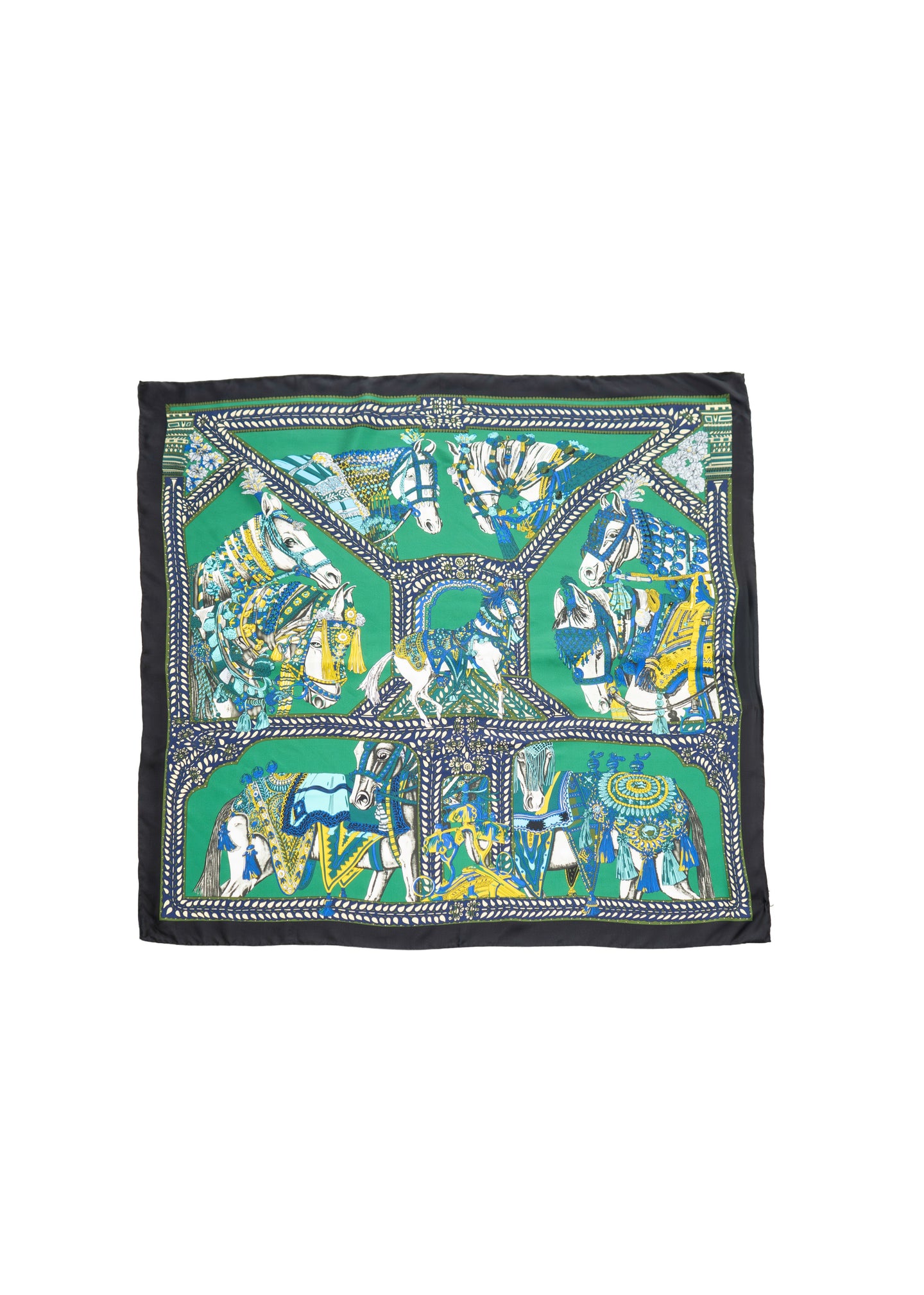 Maximalist Equestrian Silk Scarf
