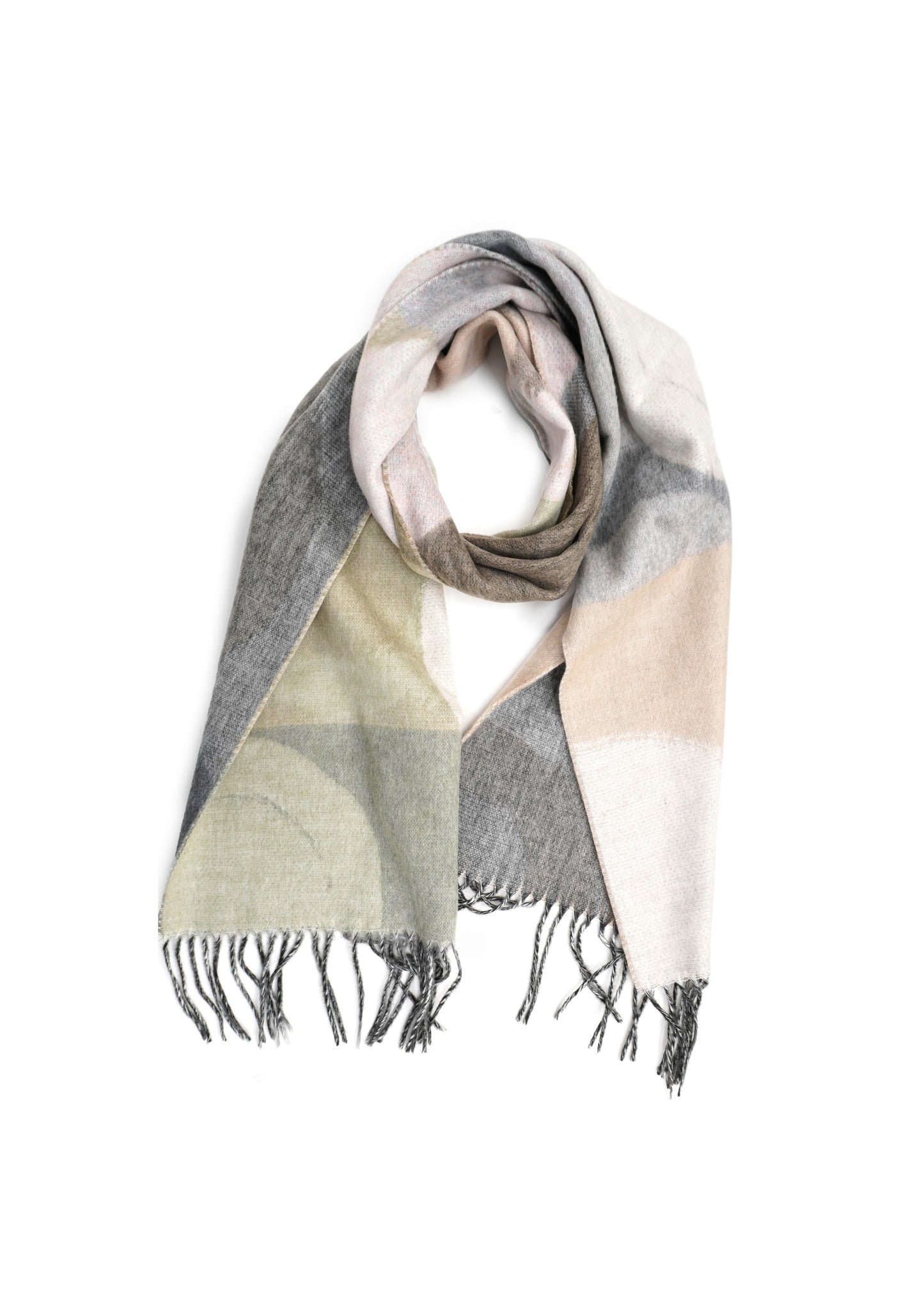 V Fraas - Brush Strokes Circle Cashmink Scarf - SALE
