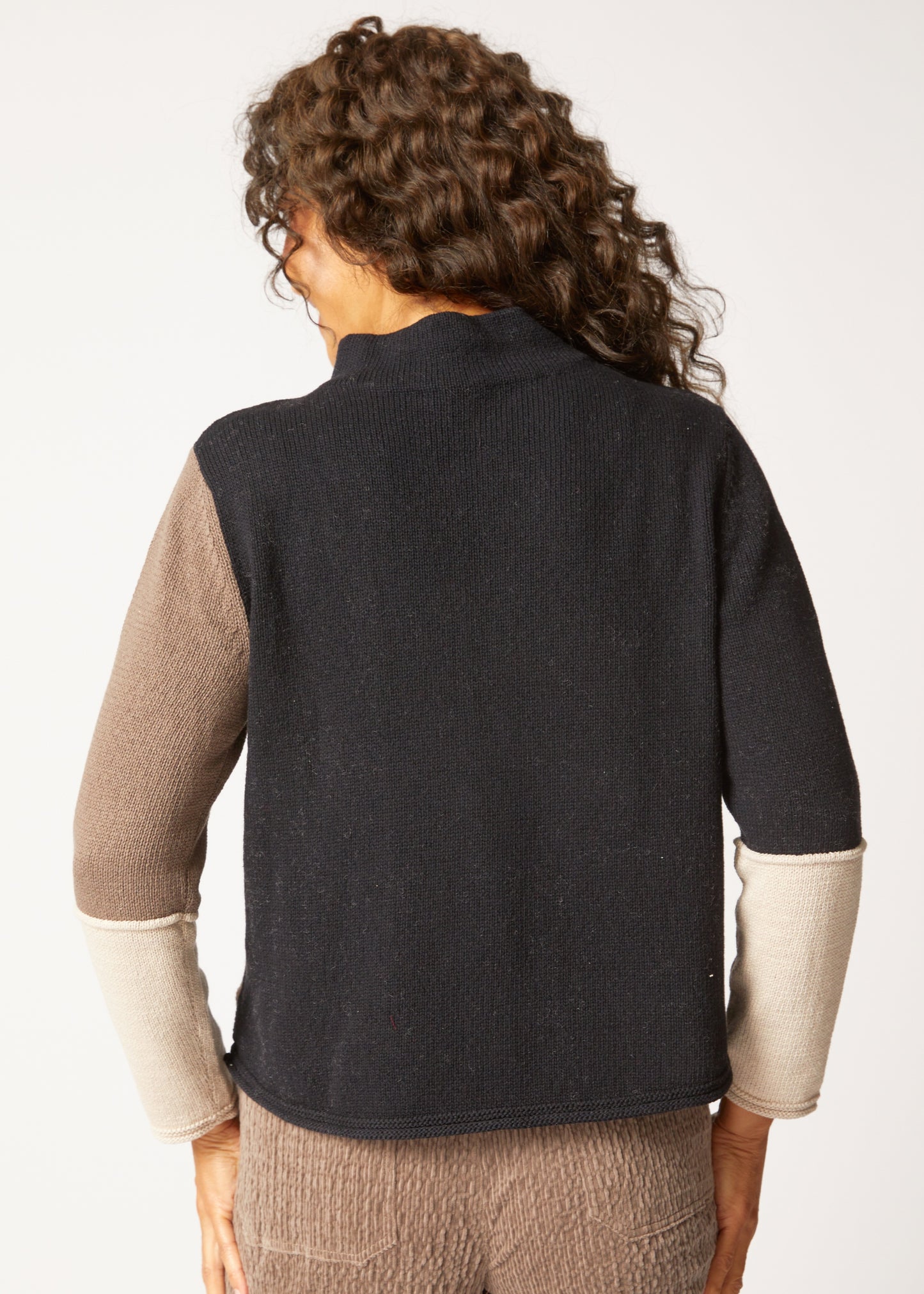 Habitat - Color block Funnel Neck Pullover - SALE