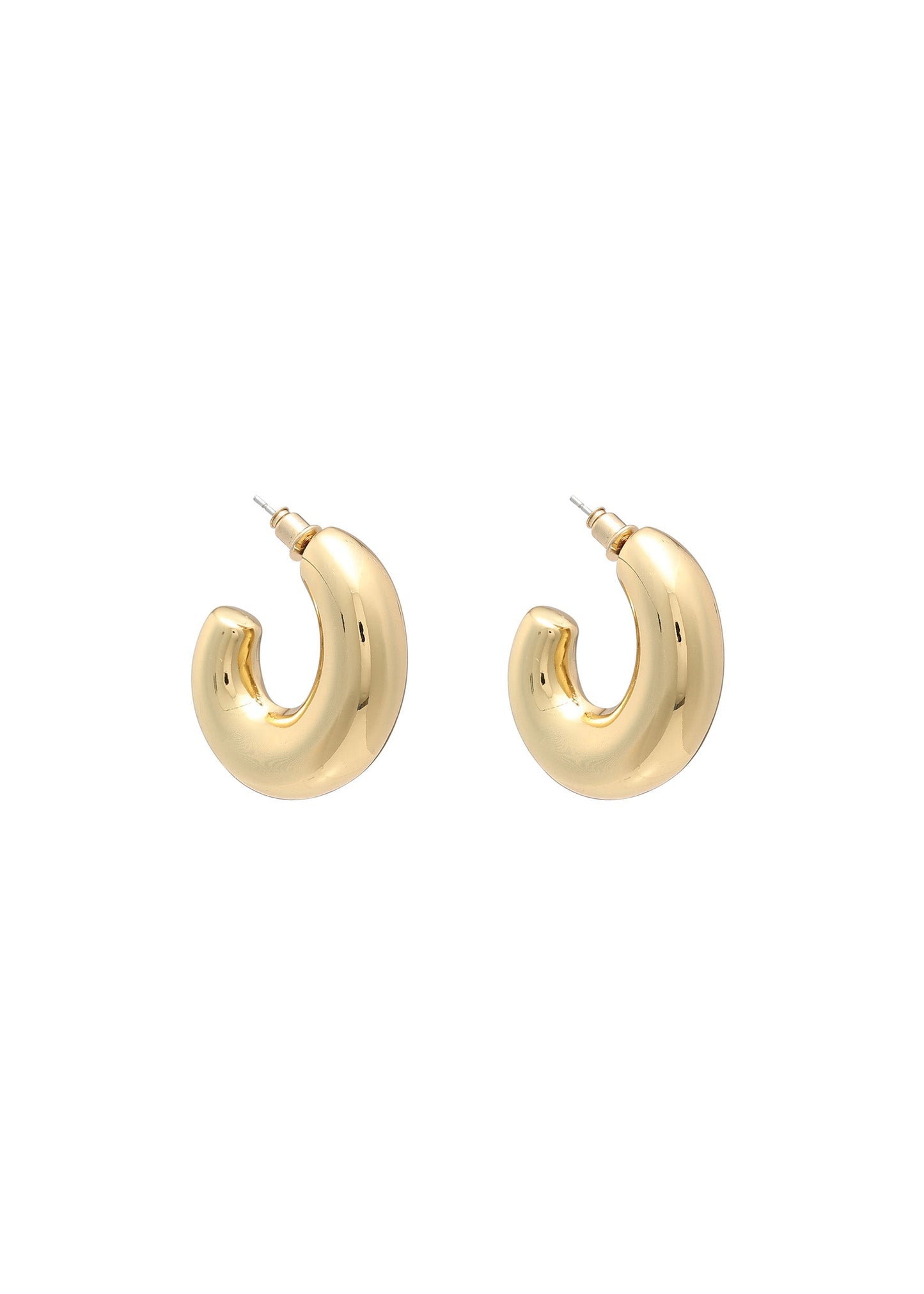Merx - Chunky Tube Hoop Earrings