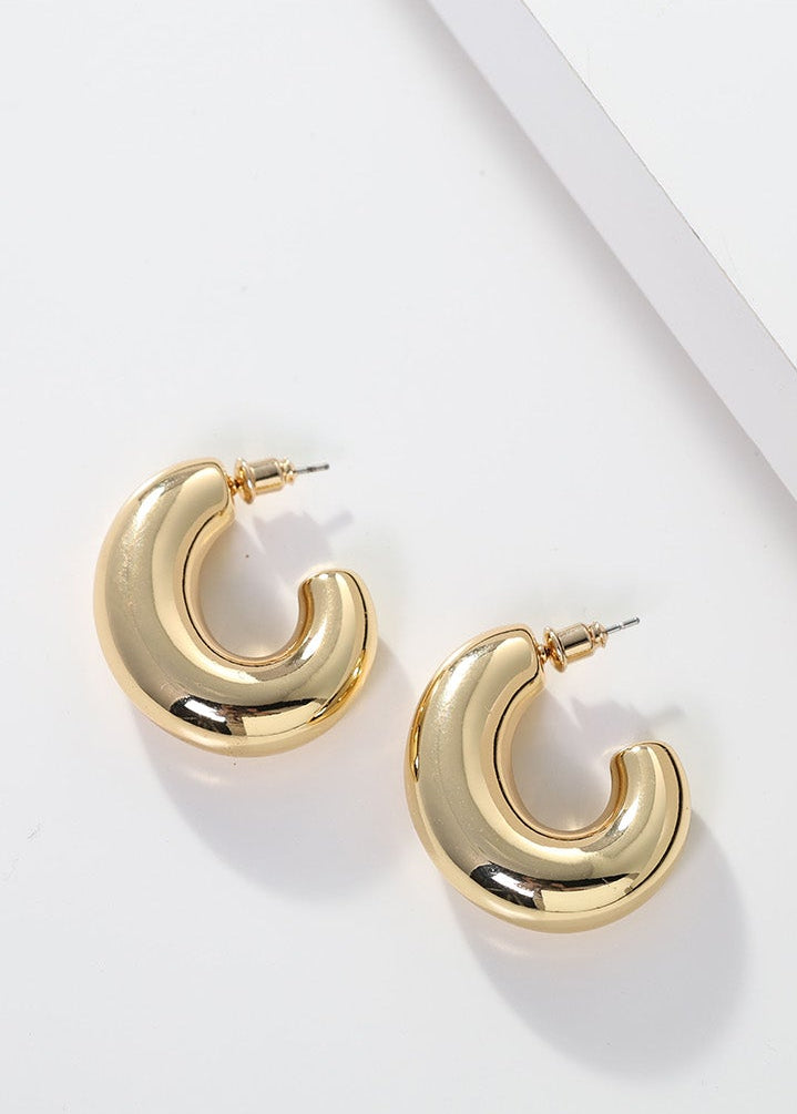 Merx - Chunky Tube Hoop Earrings