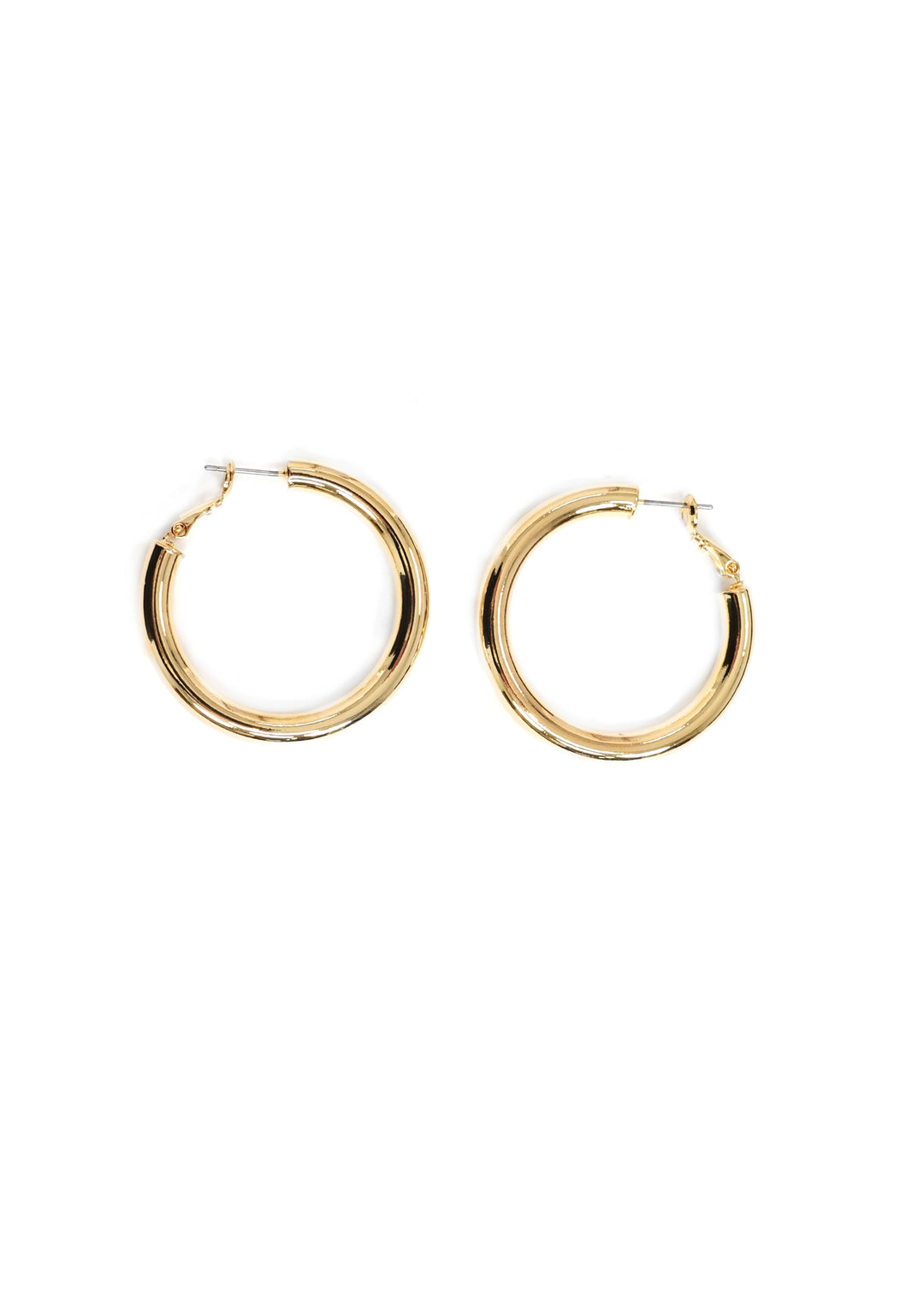Merx - Gold Hoop Earrings 40mm