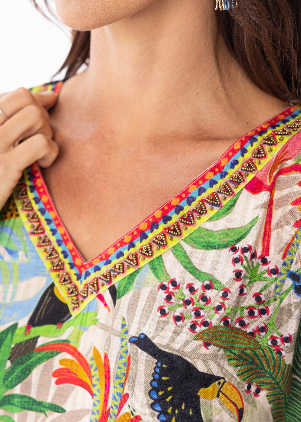 Escape by Orientique  - Dani v neck  Dress