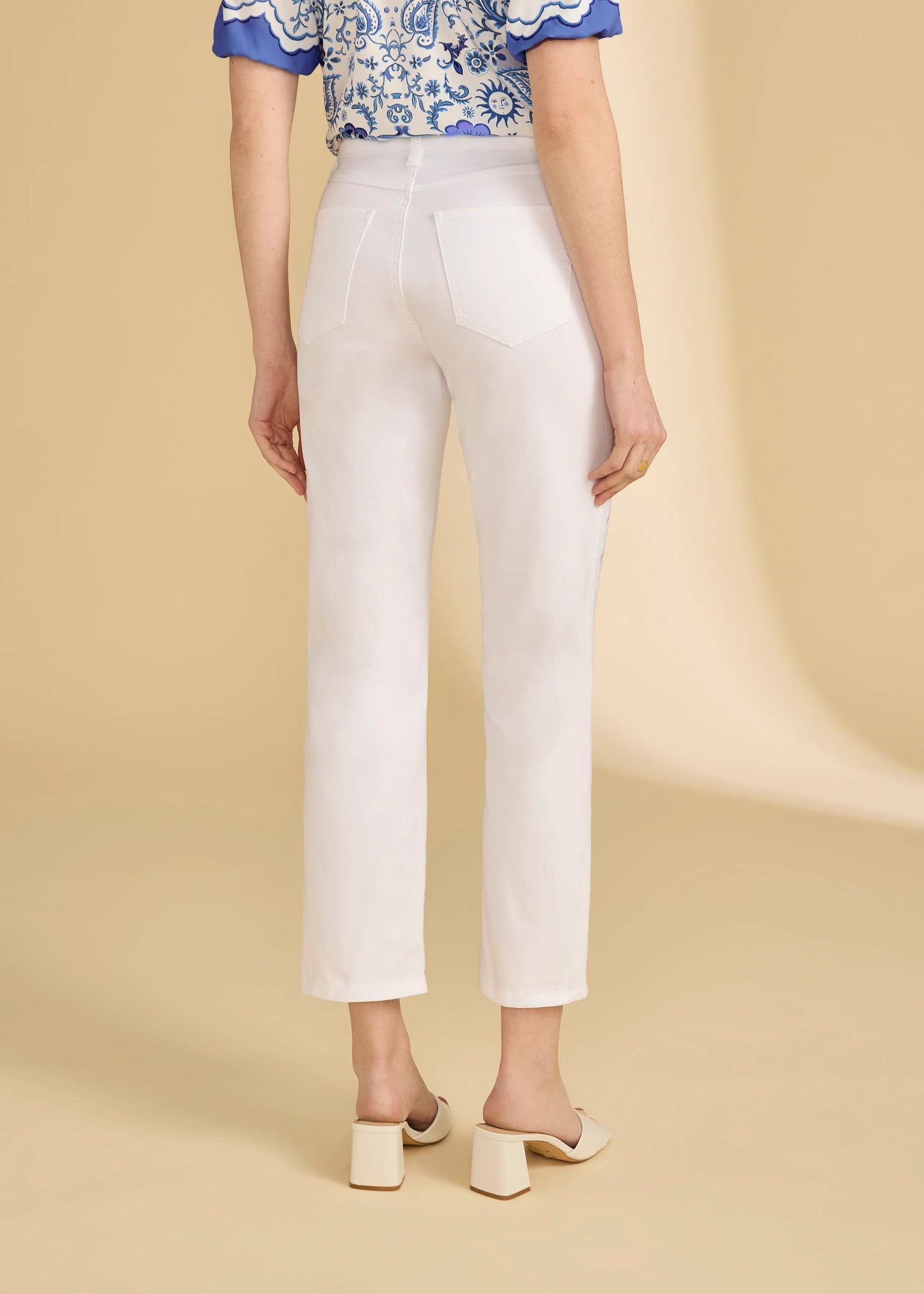 French Dressing Jeans - Christina Straight Ankle Denim White - SALE - ONLINE EXCLUSIVE