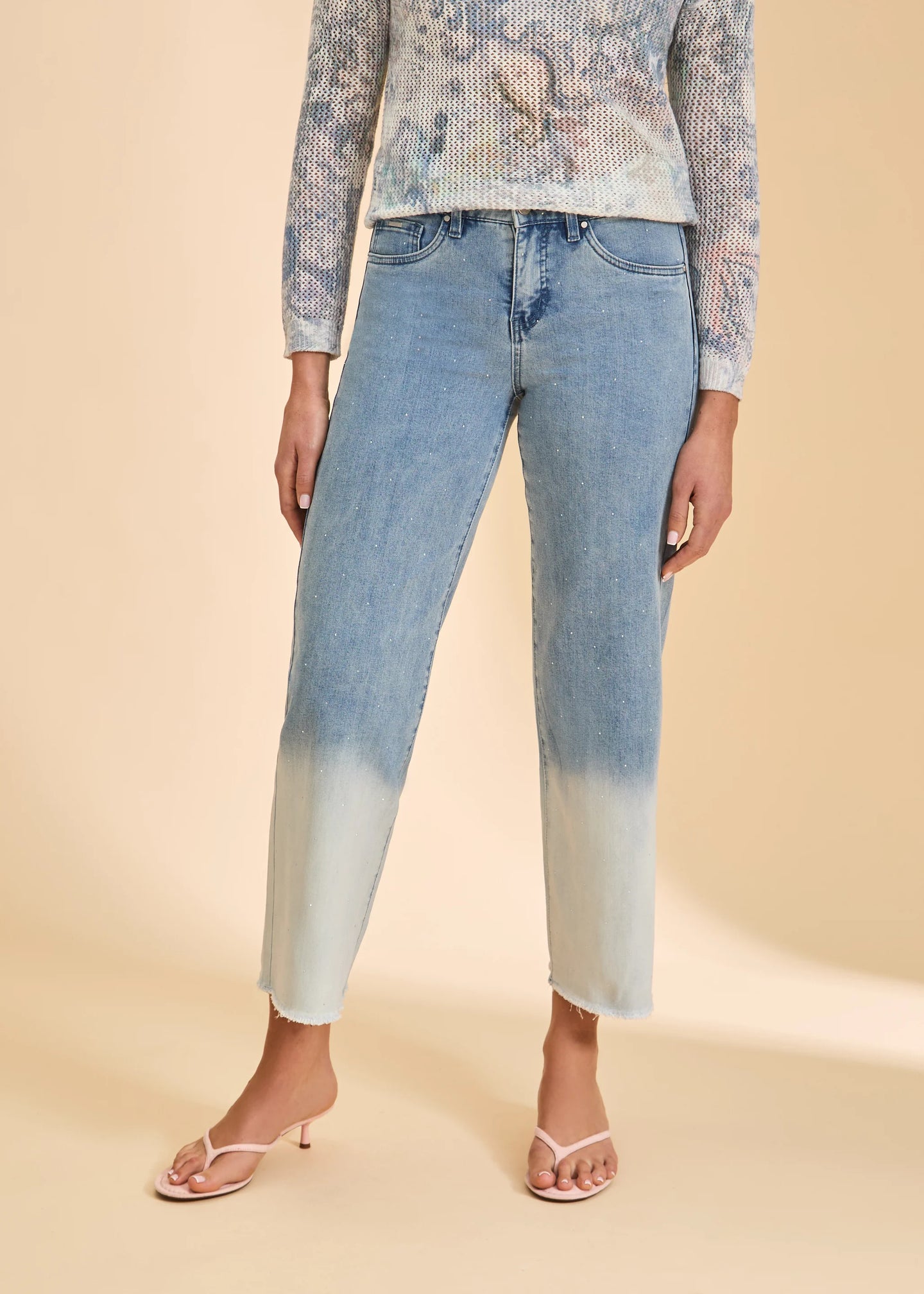 French Dressing Jeans - Christina Wide Ankle Denim Light Blue - SALE - ONLINE EXCLUSIVE