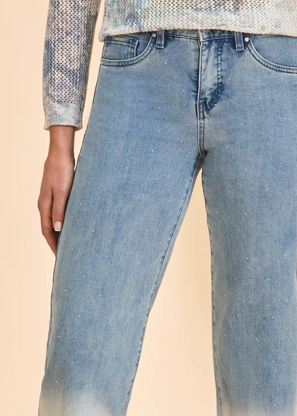 French Dressing Jeans - Christina Wide Ankle Denim Light Blue - SALE - ONLINE EXCLUSIVE