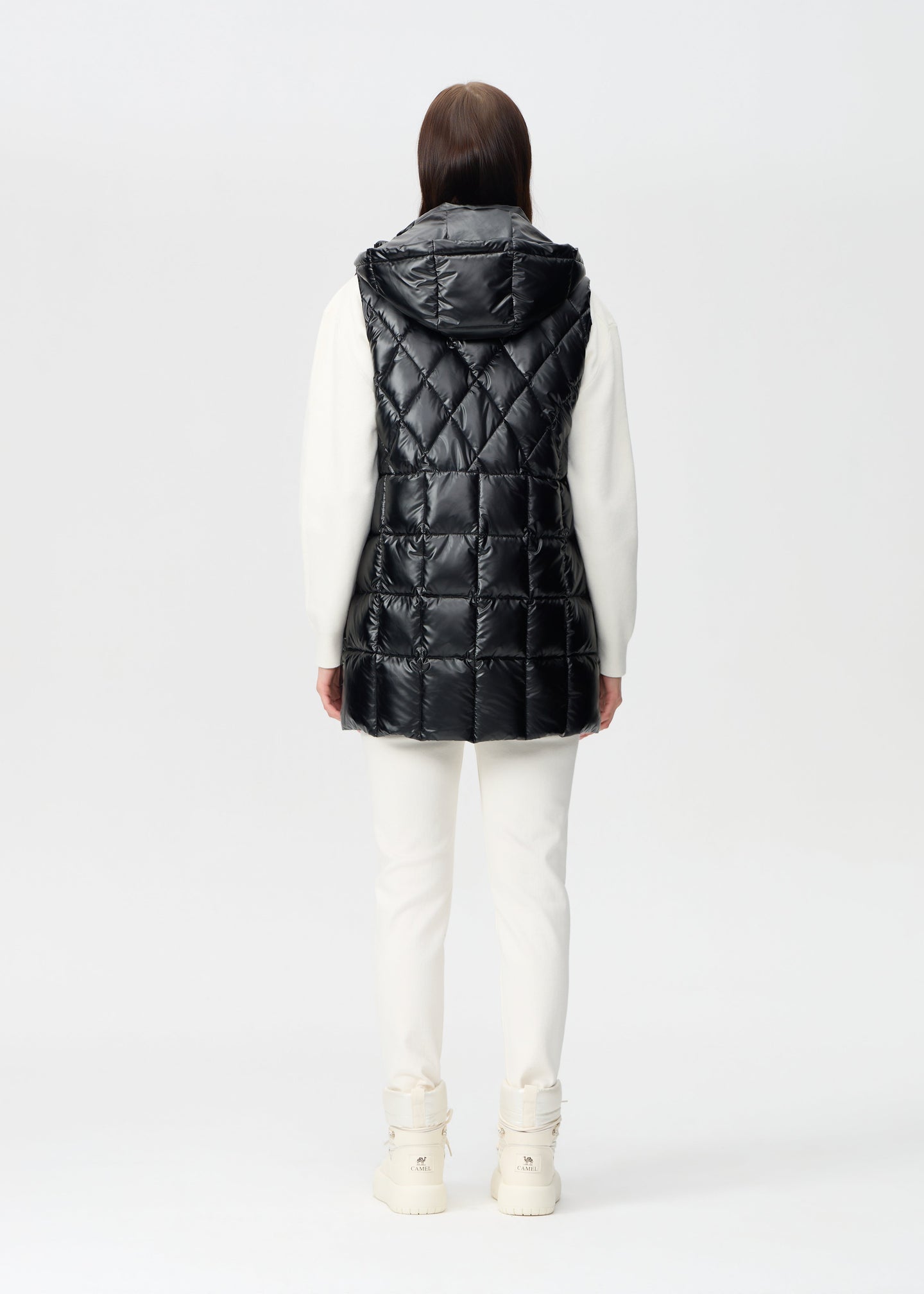 Nikki Jones - Metallic Hooded Vest