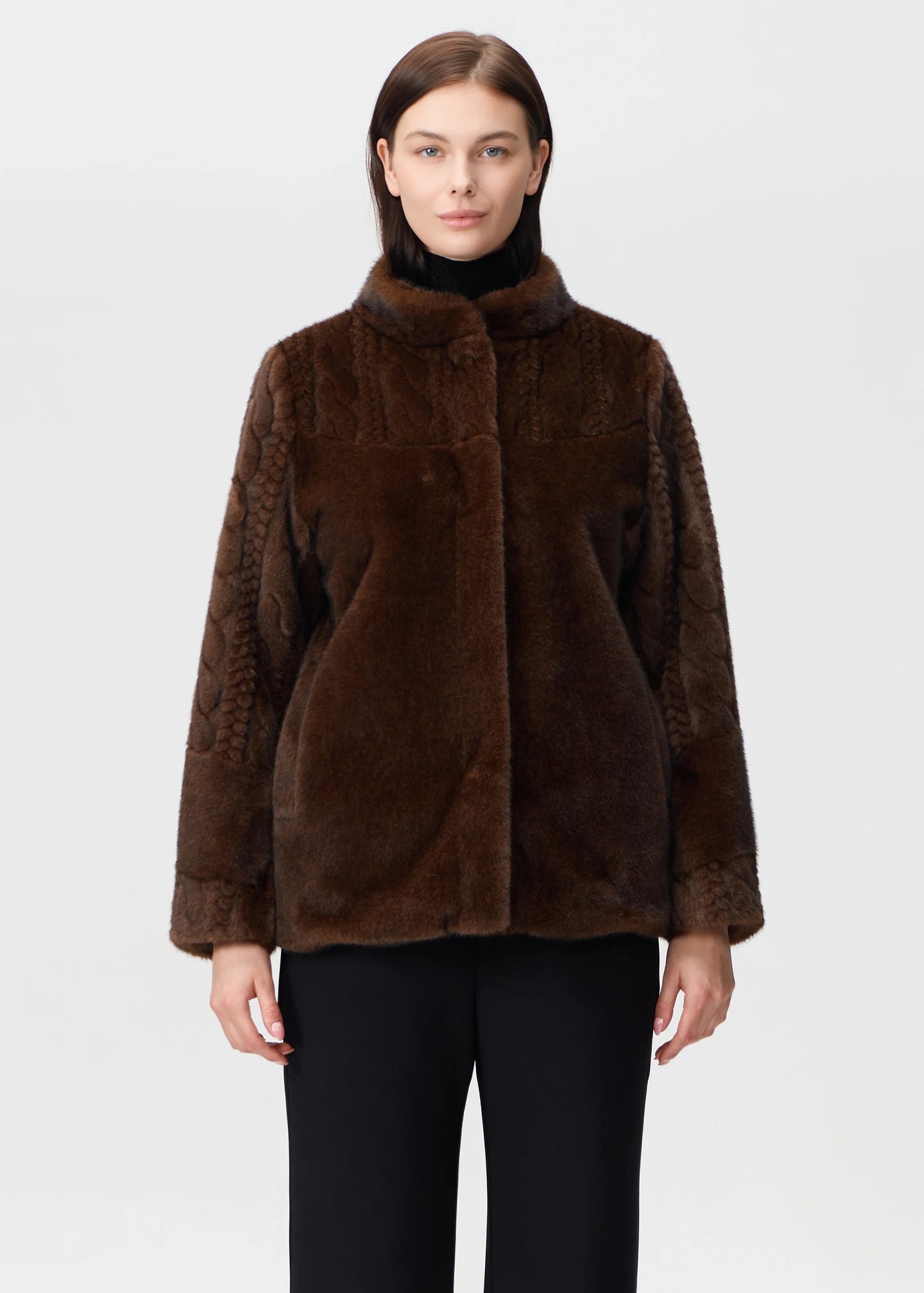 Nikki Jones - Cable Fake Fur Jacket