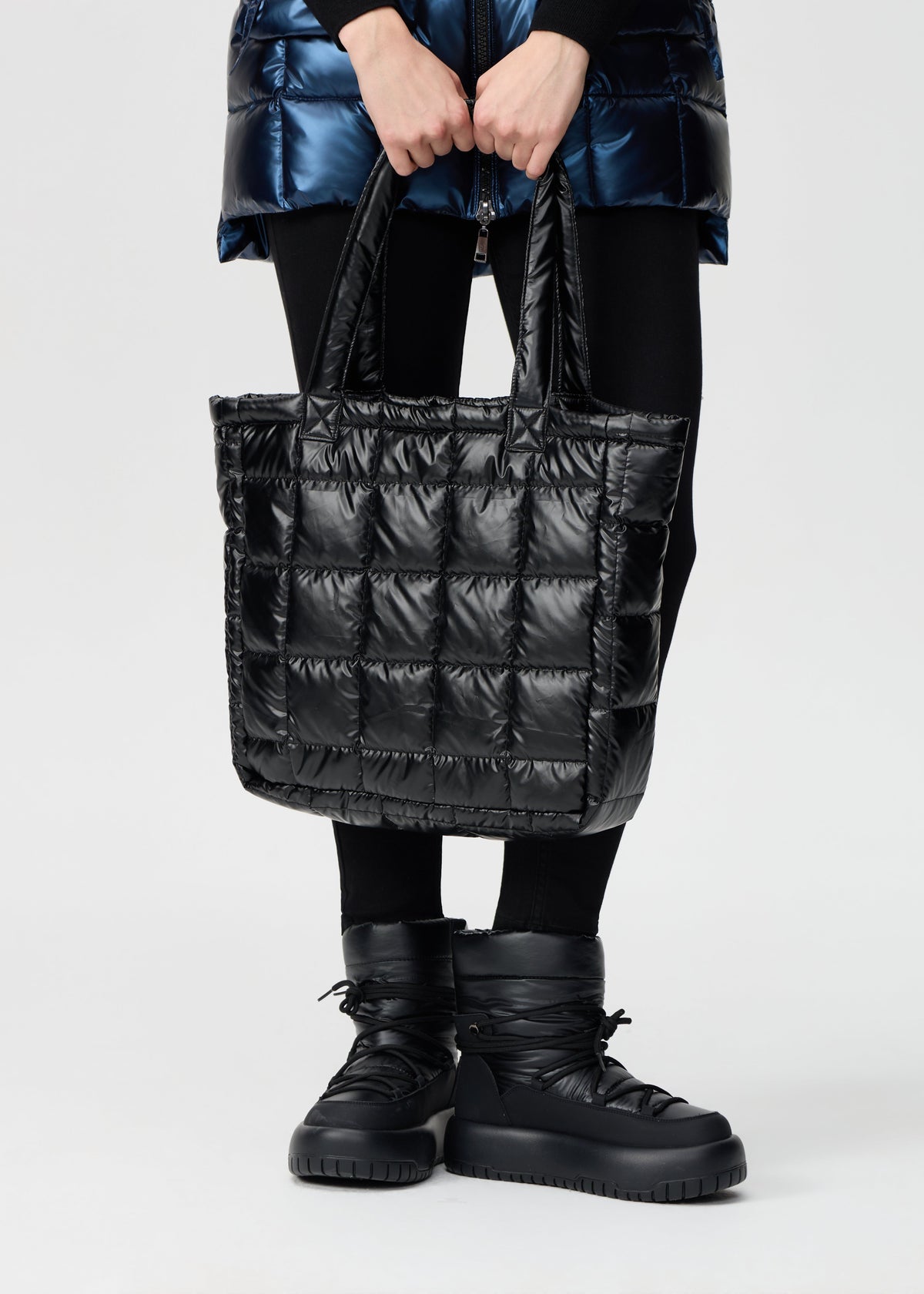Nikki Jones - Metallic Puffer Tote Bag