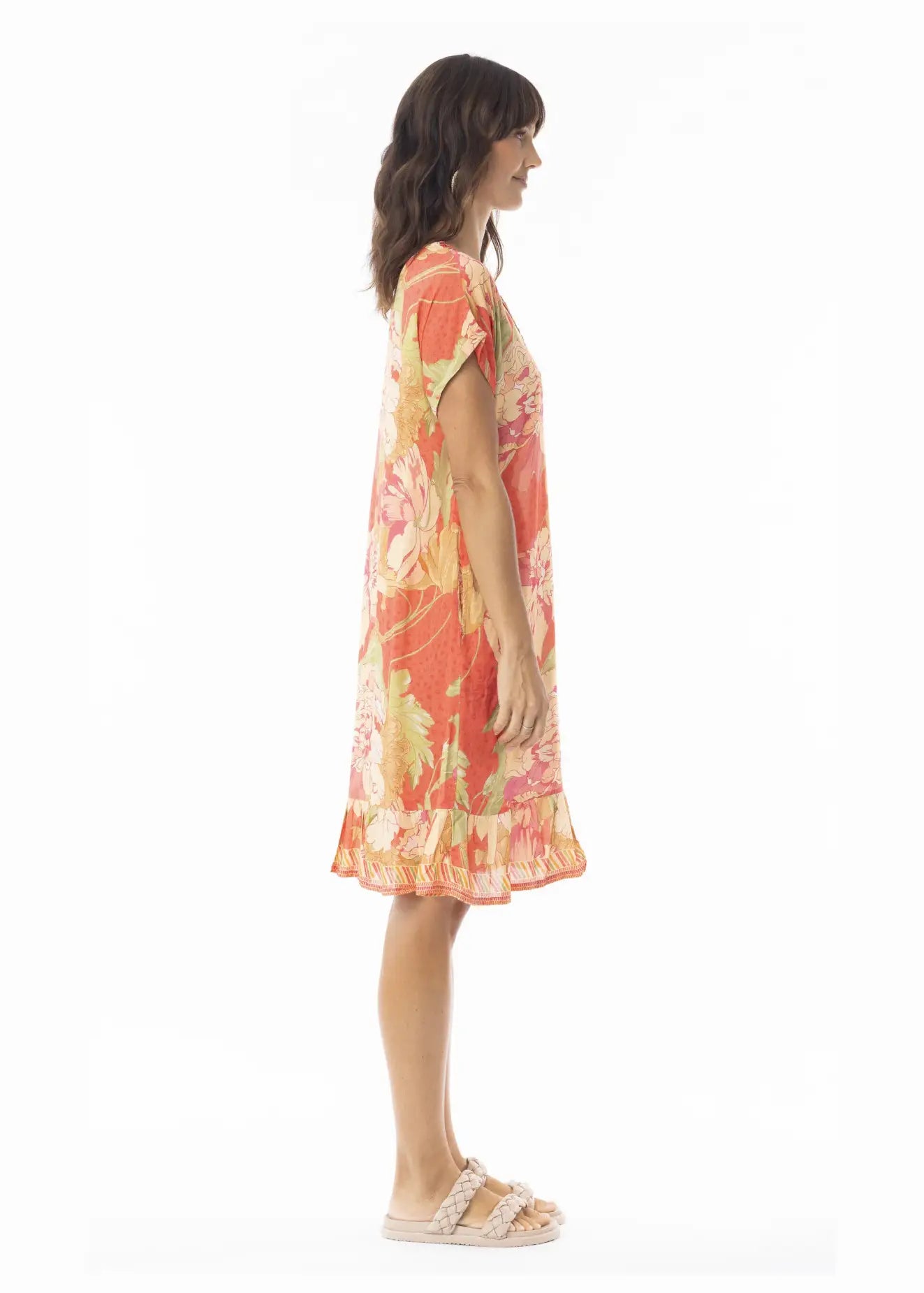 Escape by Orientique  - Rosa Floral Print Drees