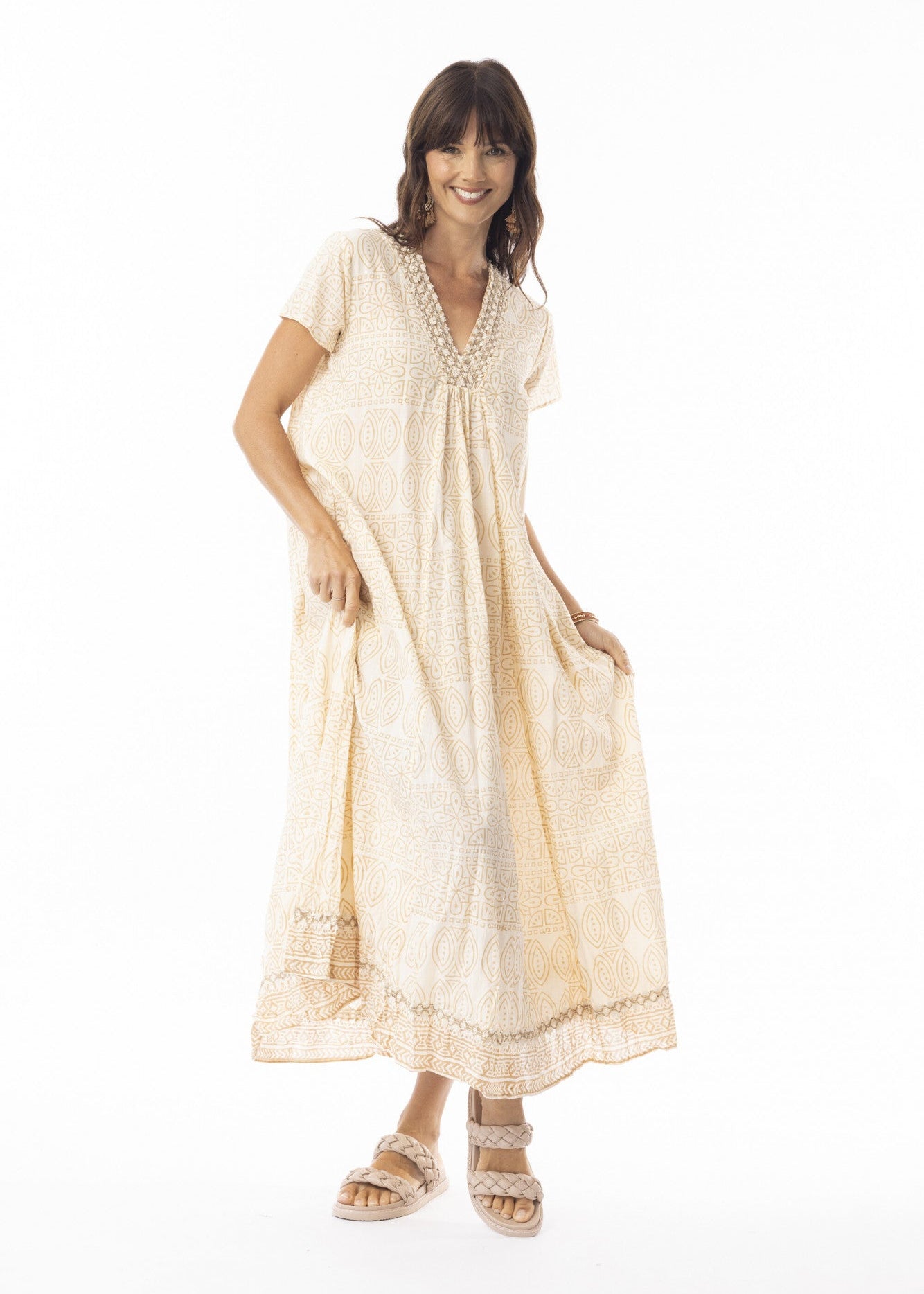 Escape by Orientique - Veronica Cap Sleeve Dress