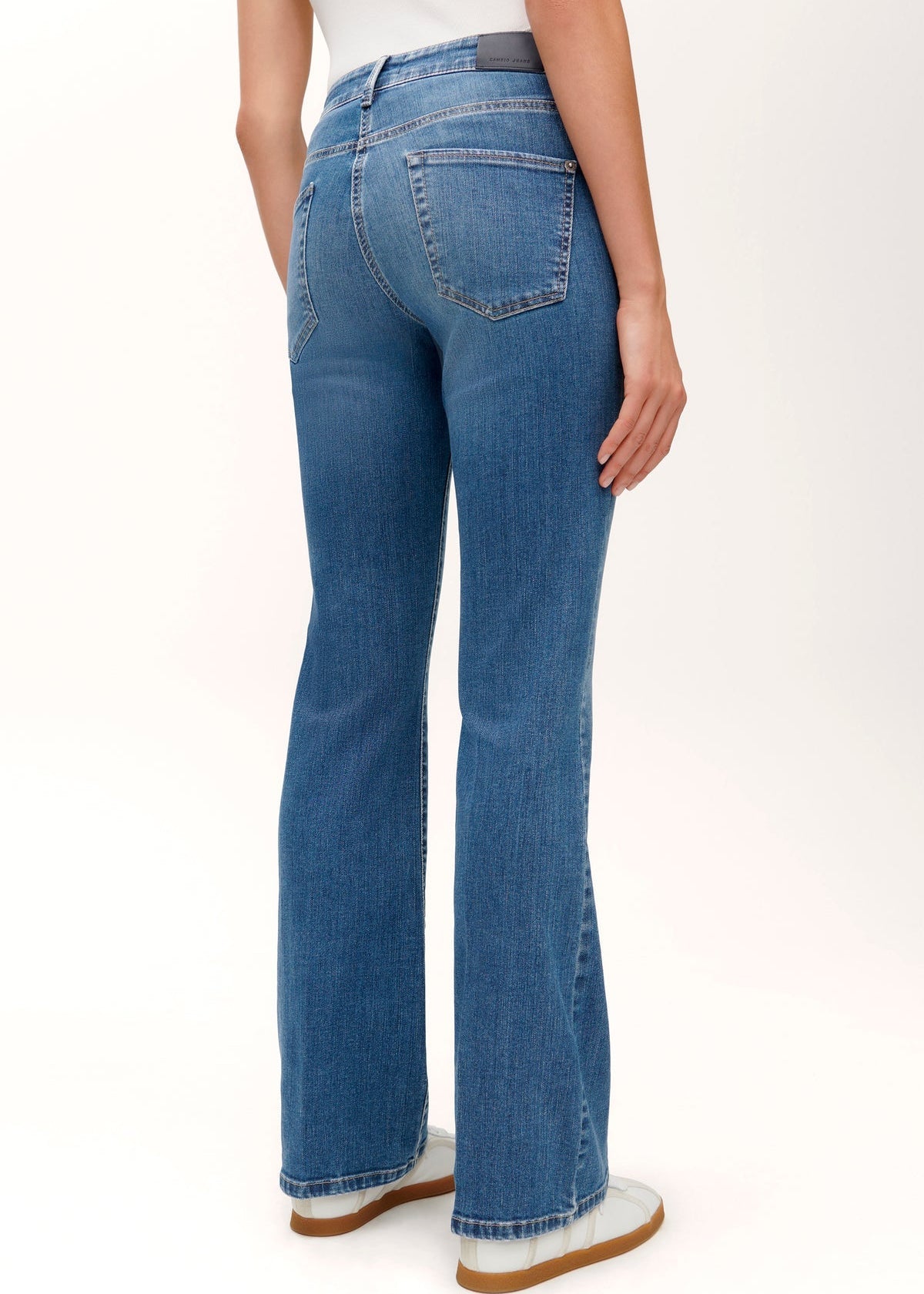 Cambio -  Paris Flare Jeans - Medium Contrast Splintered
