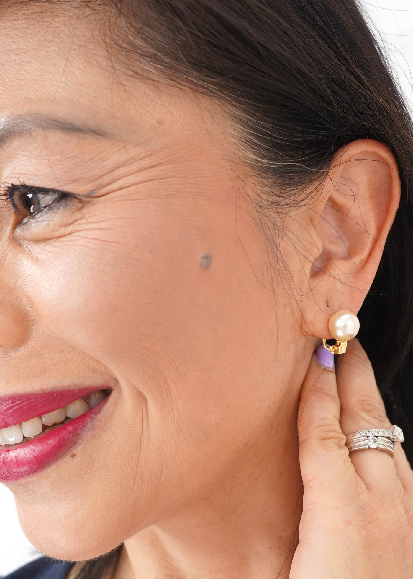 Merx - Pearl Clips Earrings