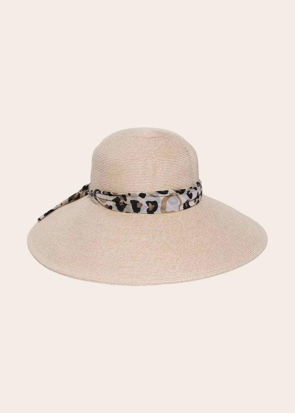 Loevenich - Large Cloche Hat with Leopard Hatband