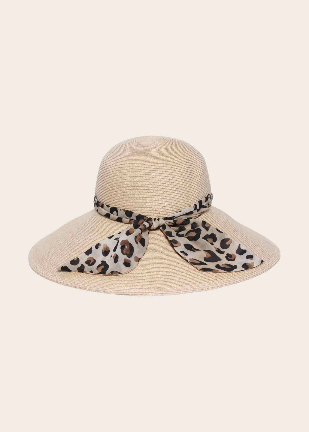 Loevenich - Large Cloche Hat with Leopard Hatband