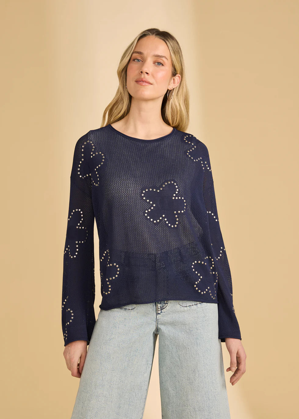 French Dressing Jeans - Fine Gauge Embellished Sweater - SALE - ONLINE EXCLUSIVE