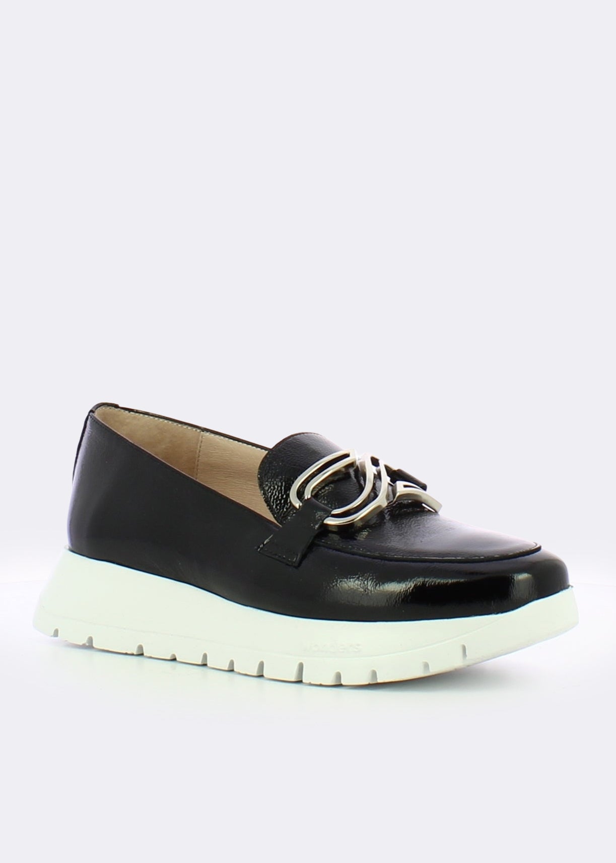 LACK NEGRO-BLACK PATENT/WHITE