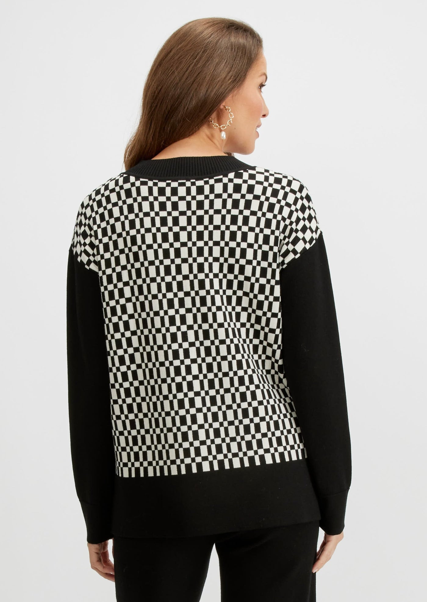 Emproved - Checkered V-Neck Sweater