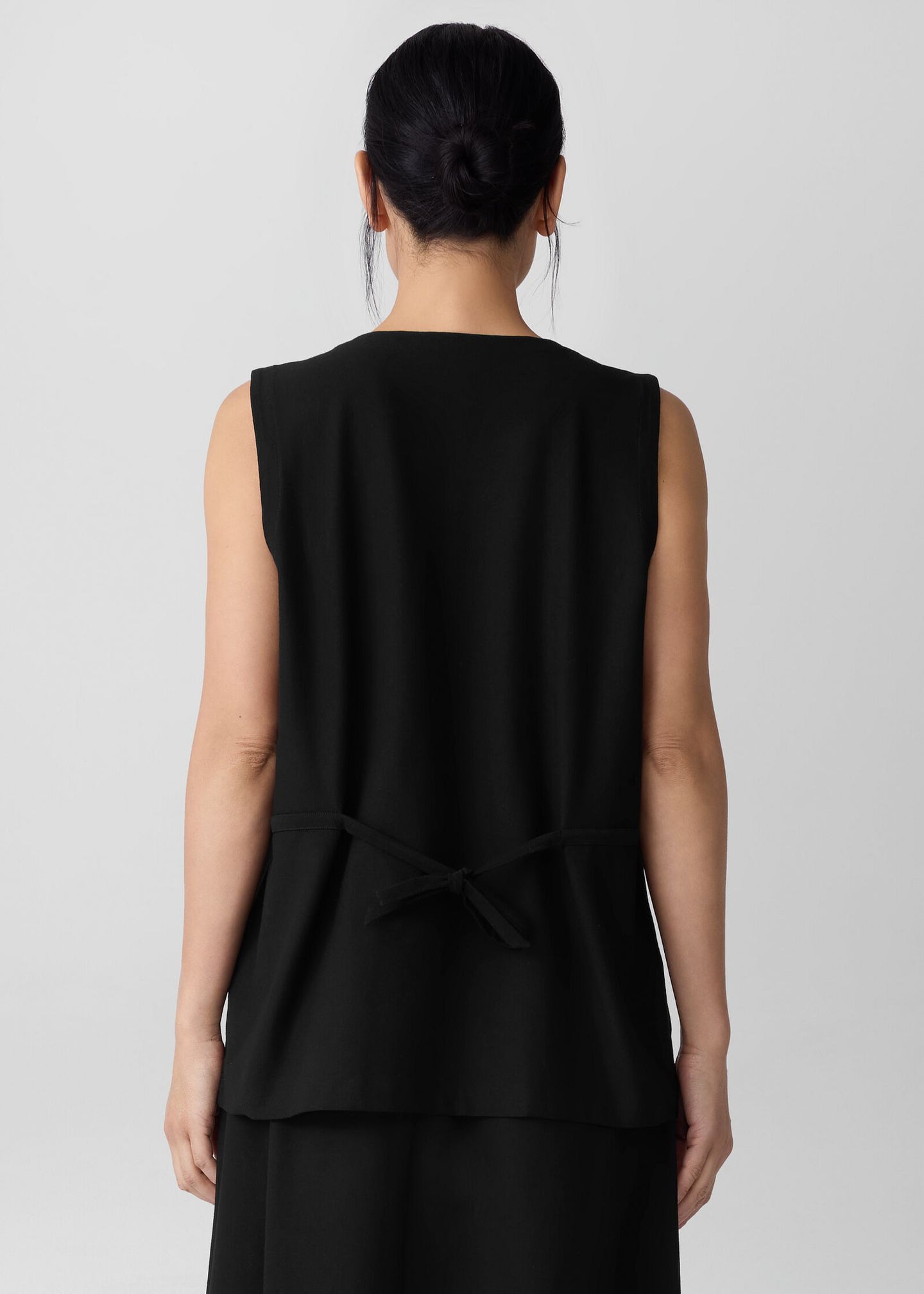 Eileen Fisher - Washable Stretch Crepe Long Vest