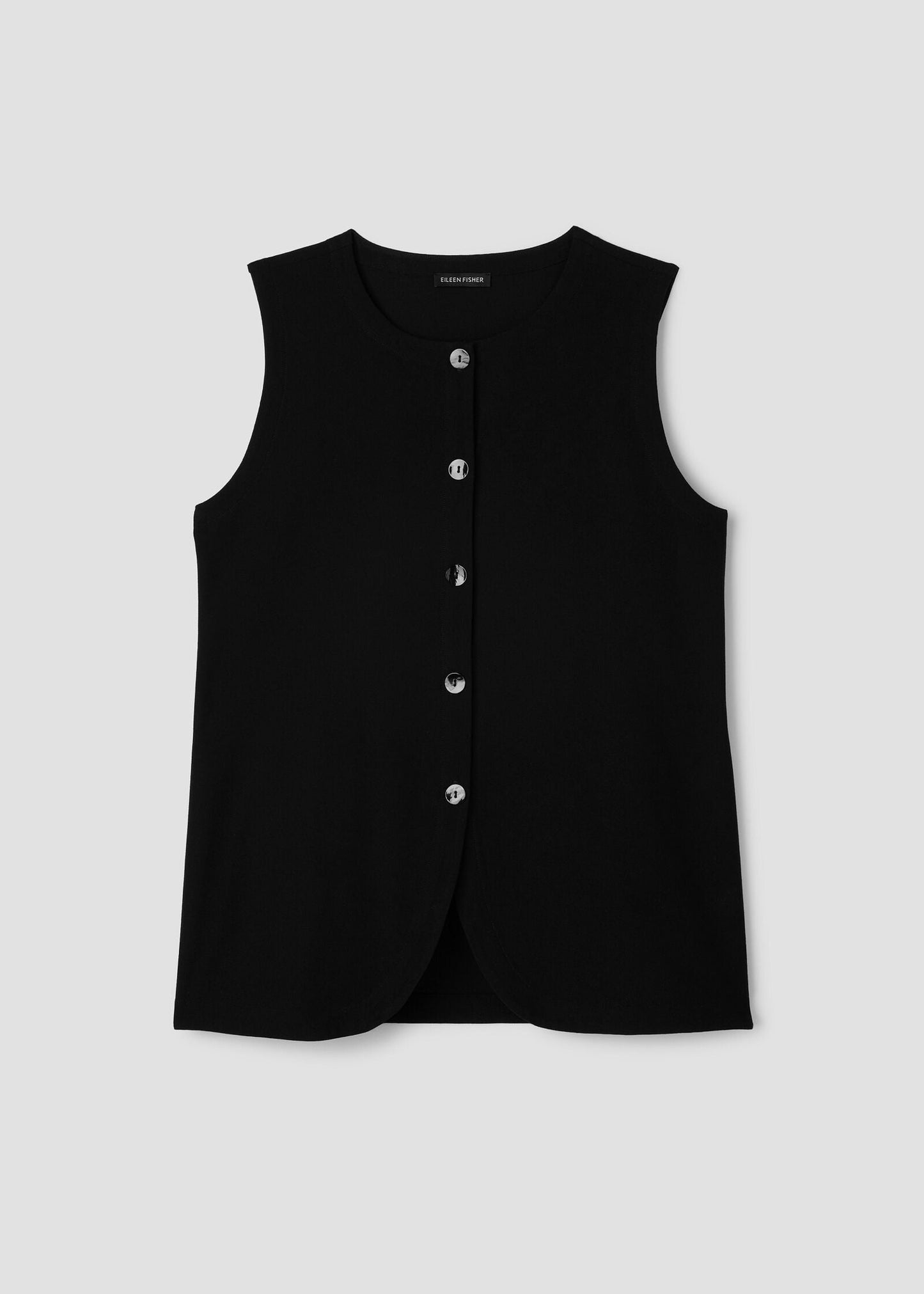 Eileen Fisher - Washable Stretch Crepe Long Vest