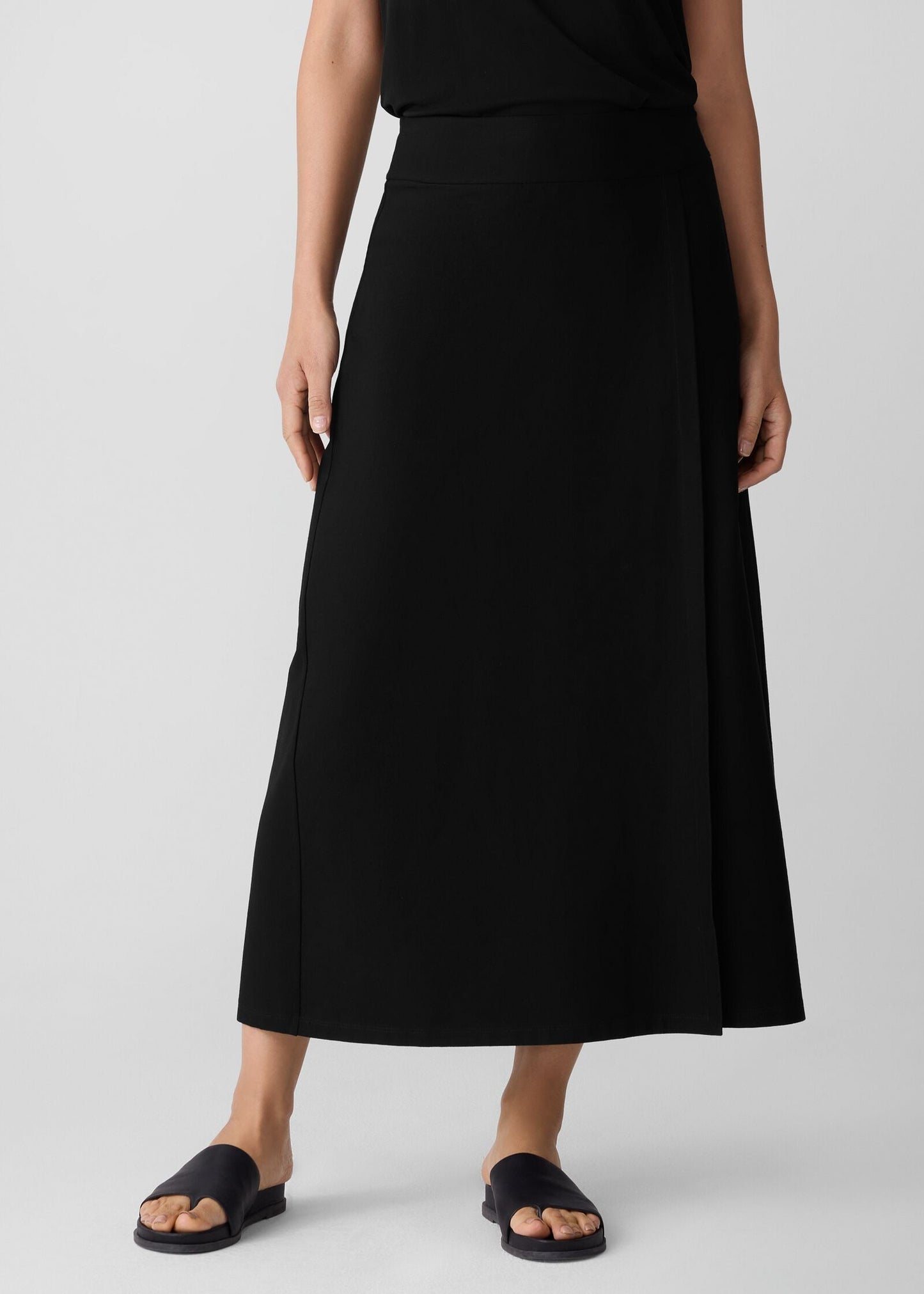 Eileen Fisher - Washable Stretch Crepe Wrap Skirt