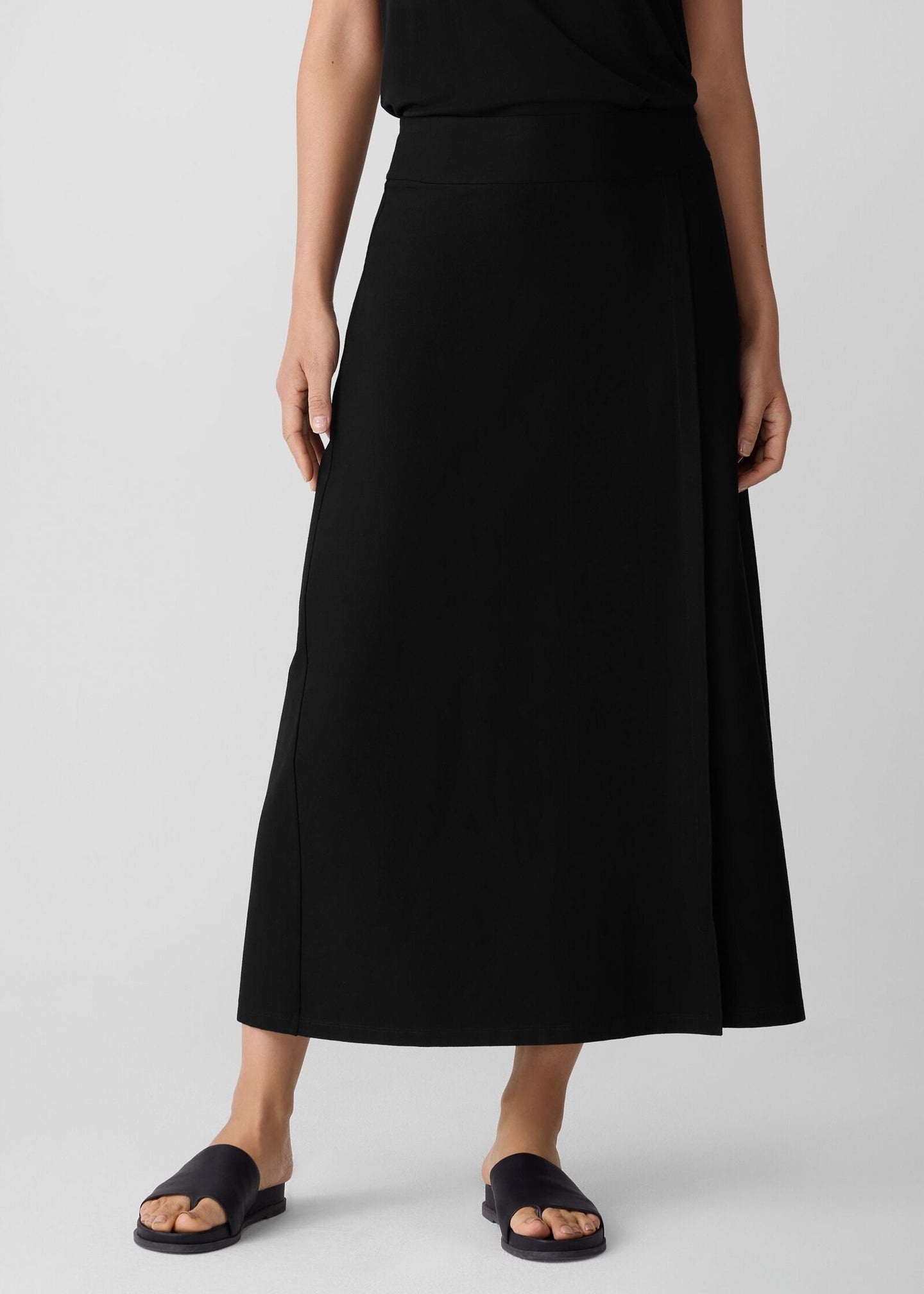 Eileen Fisher - Washable Stretch Crepe Wrap Skirt