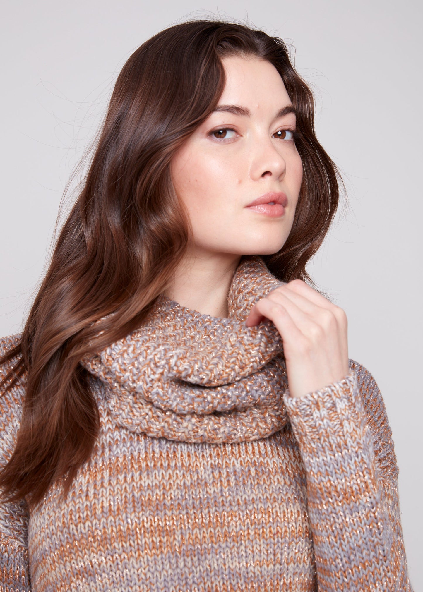 Charlie B - Sweater with Removable Scarf - SALE