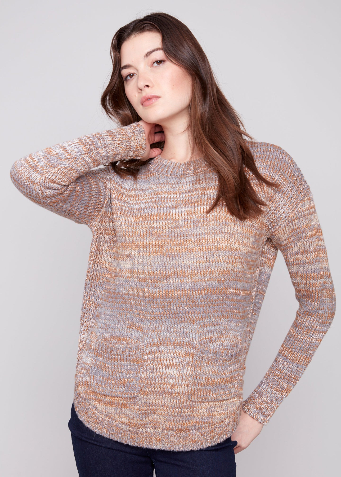 Charlie B - Sweater with Removable Scarf - SALE