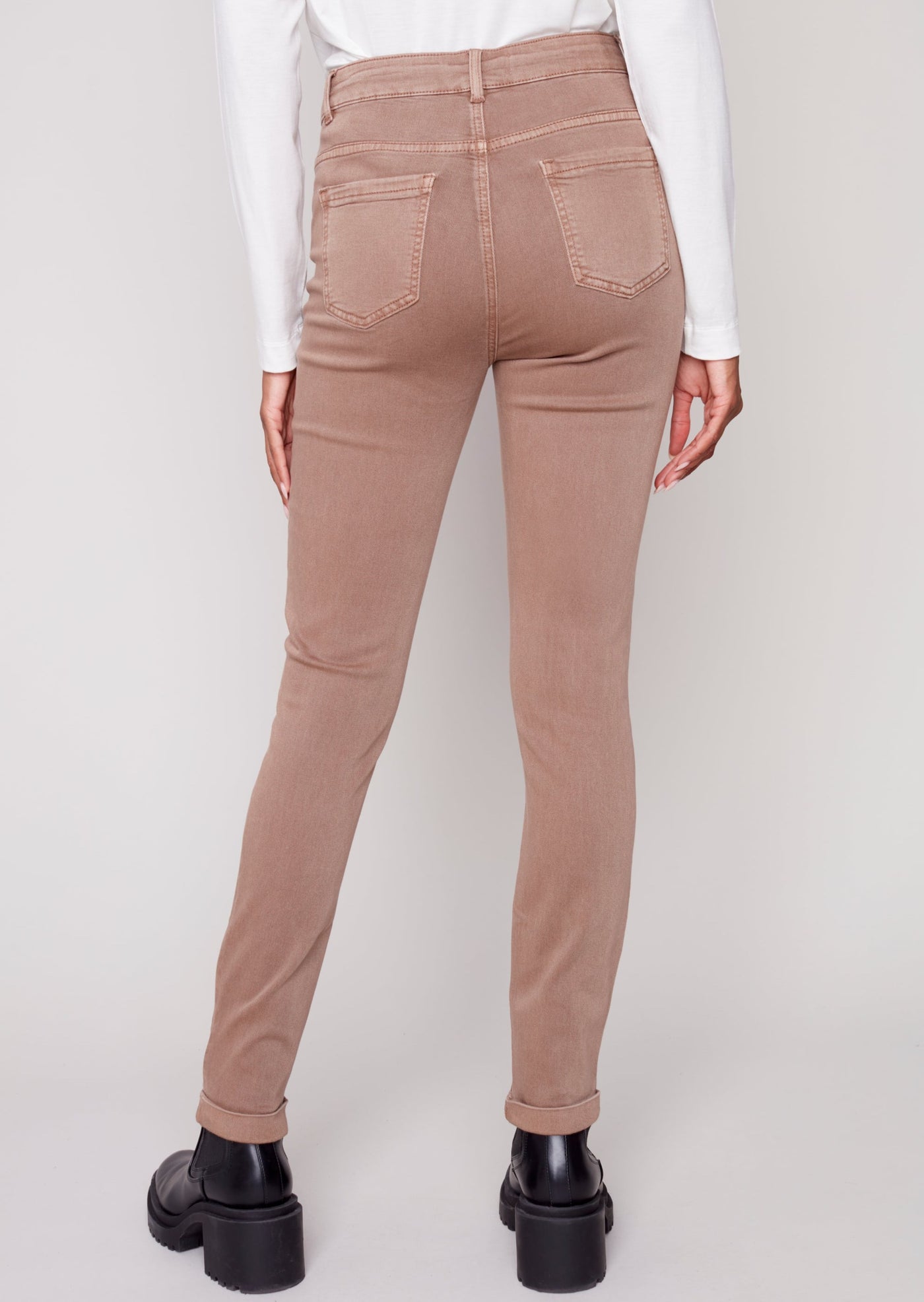 Charlie B - Colored Twill Cuff Pant