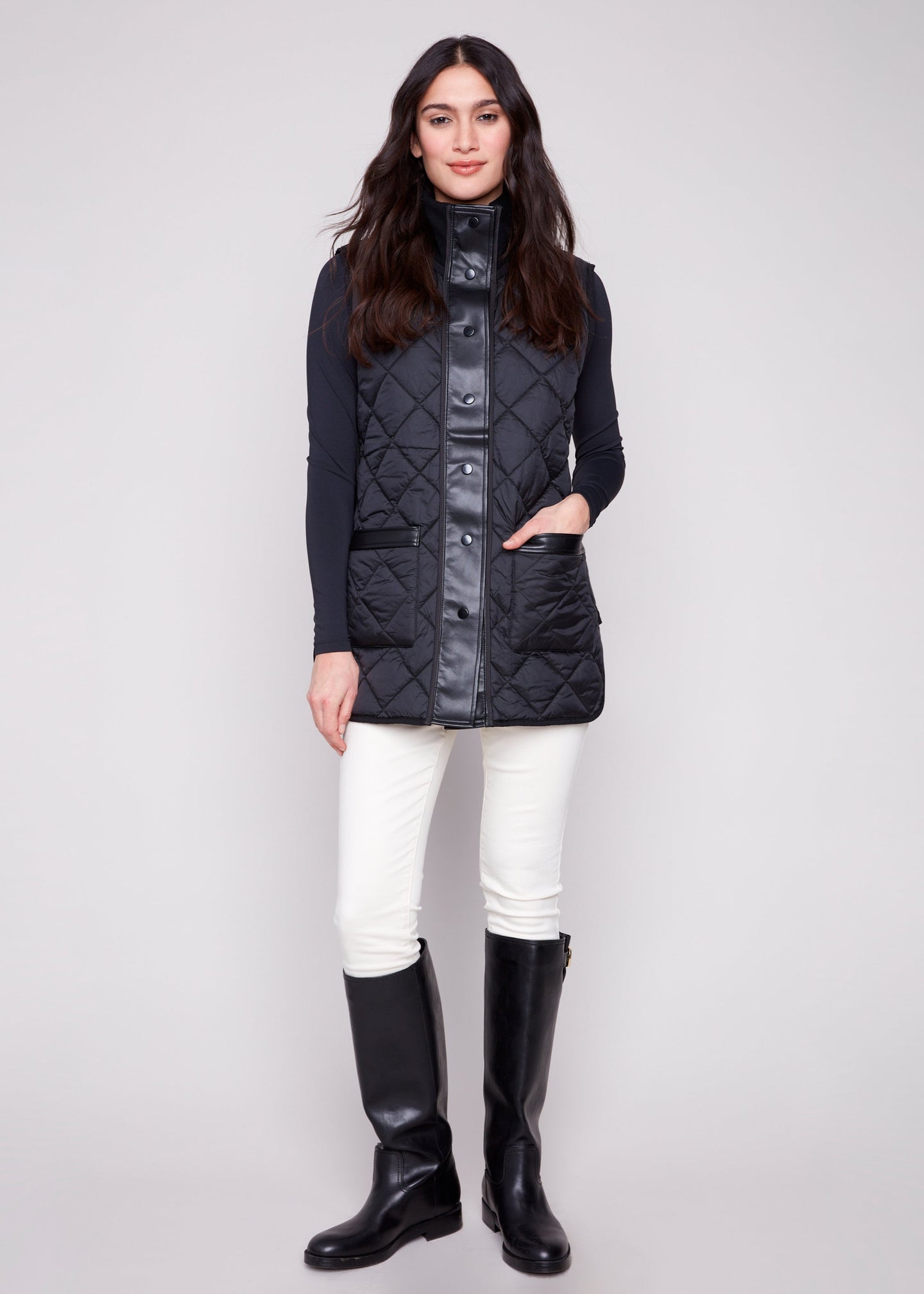 Charlie B - Irridescent Reversible Vest - SALE