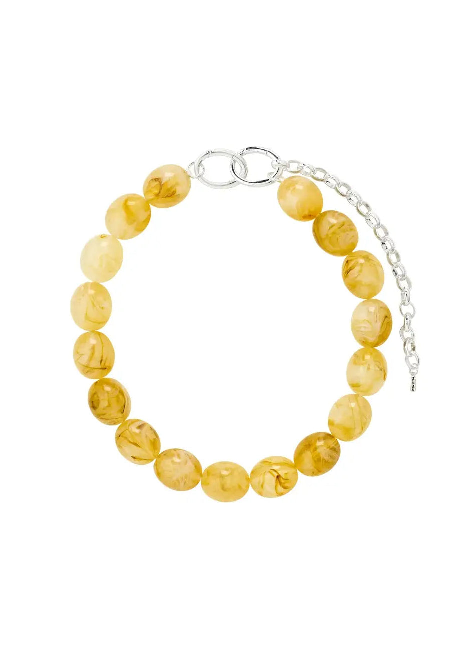 Pilgrim - Still Recycled Beaded Necklace Yellow