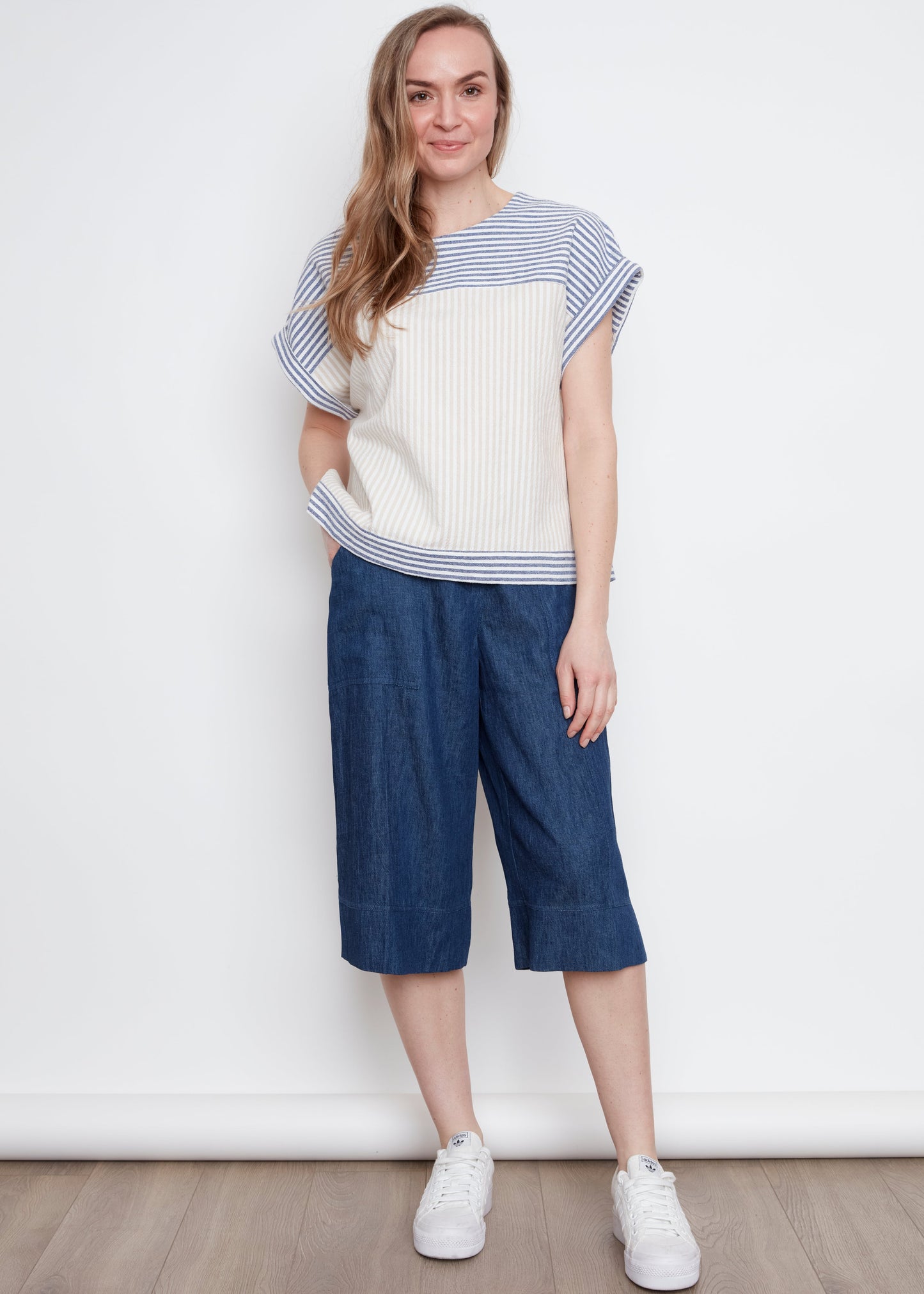 Julei -  Celeste Short Sleeve Striped Top