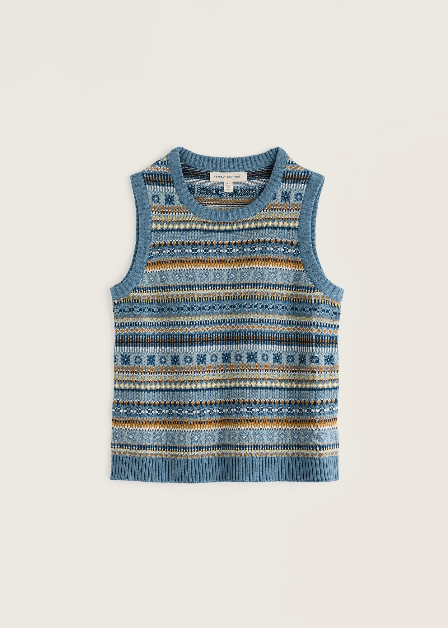 Seasalt - Cove Cottage Fair Isle Knitted Vest