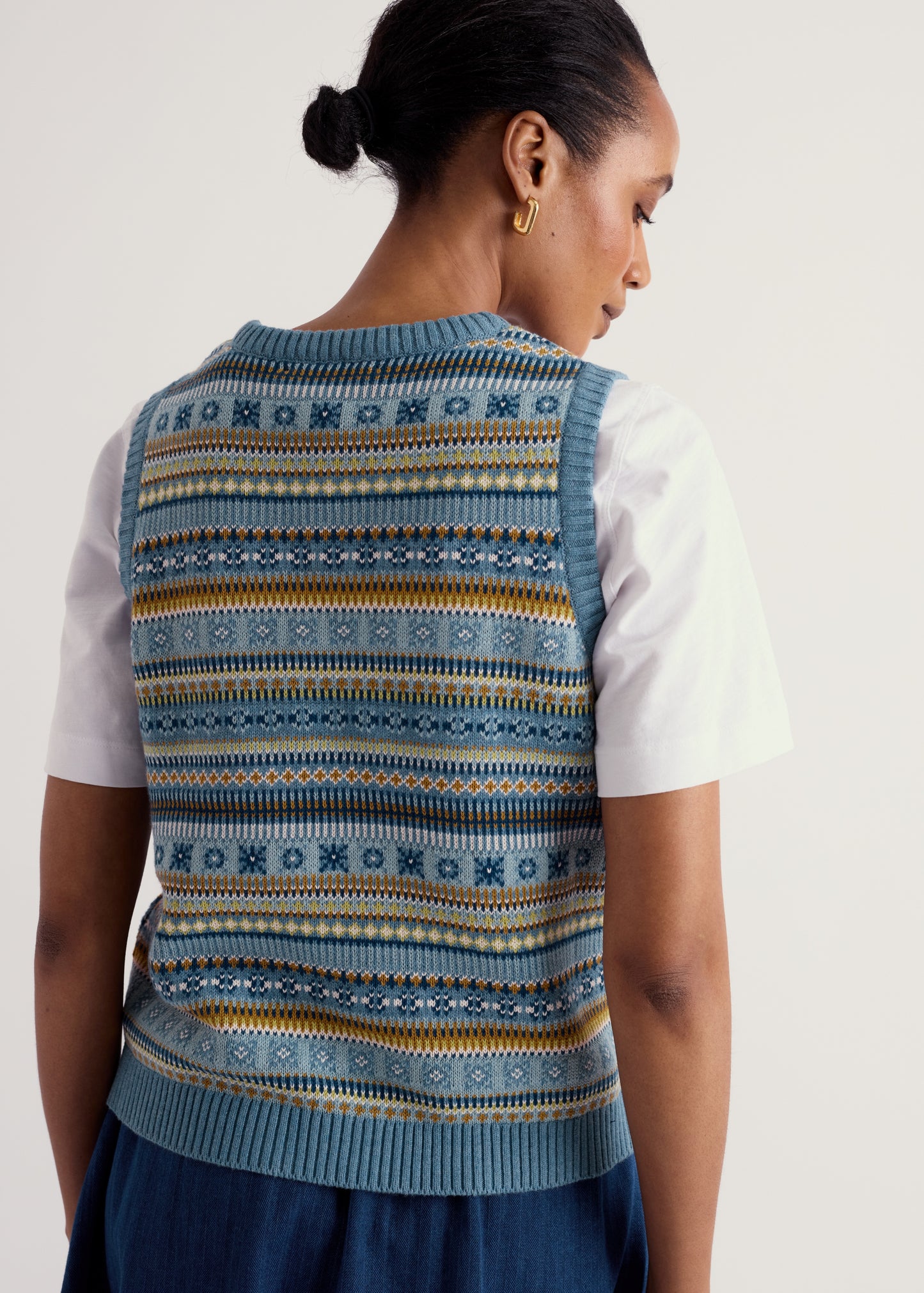 Seasalt - Cove Cottage Fair Isle Knitted Vest