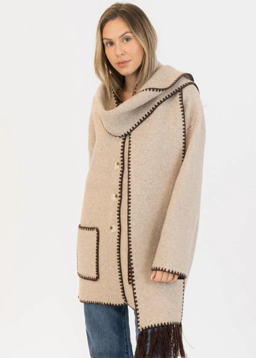 Lyla + Luxe - Delaney Cardigan with Scarf