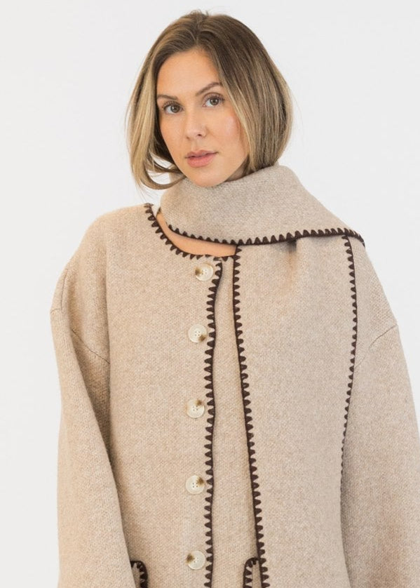 Lyla + Luxe - Delaney Cardigan with Scarf