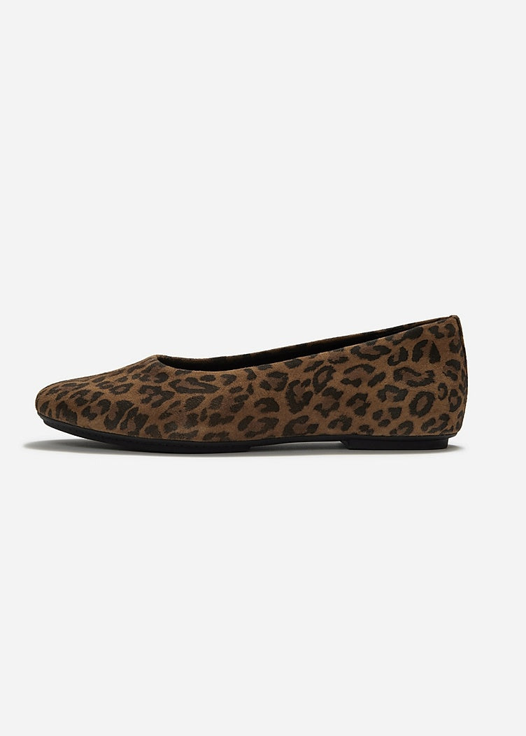FitFlop - Delicato Suede Leopard Ballerinas