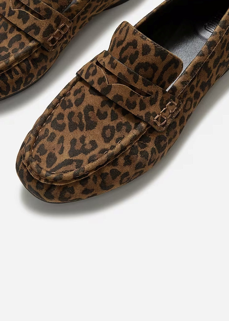 FitFlop - Delicato Suede Leopard Loafers