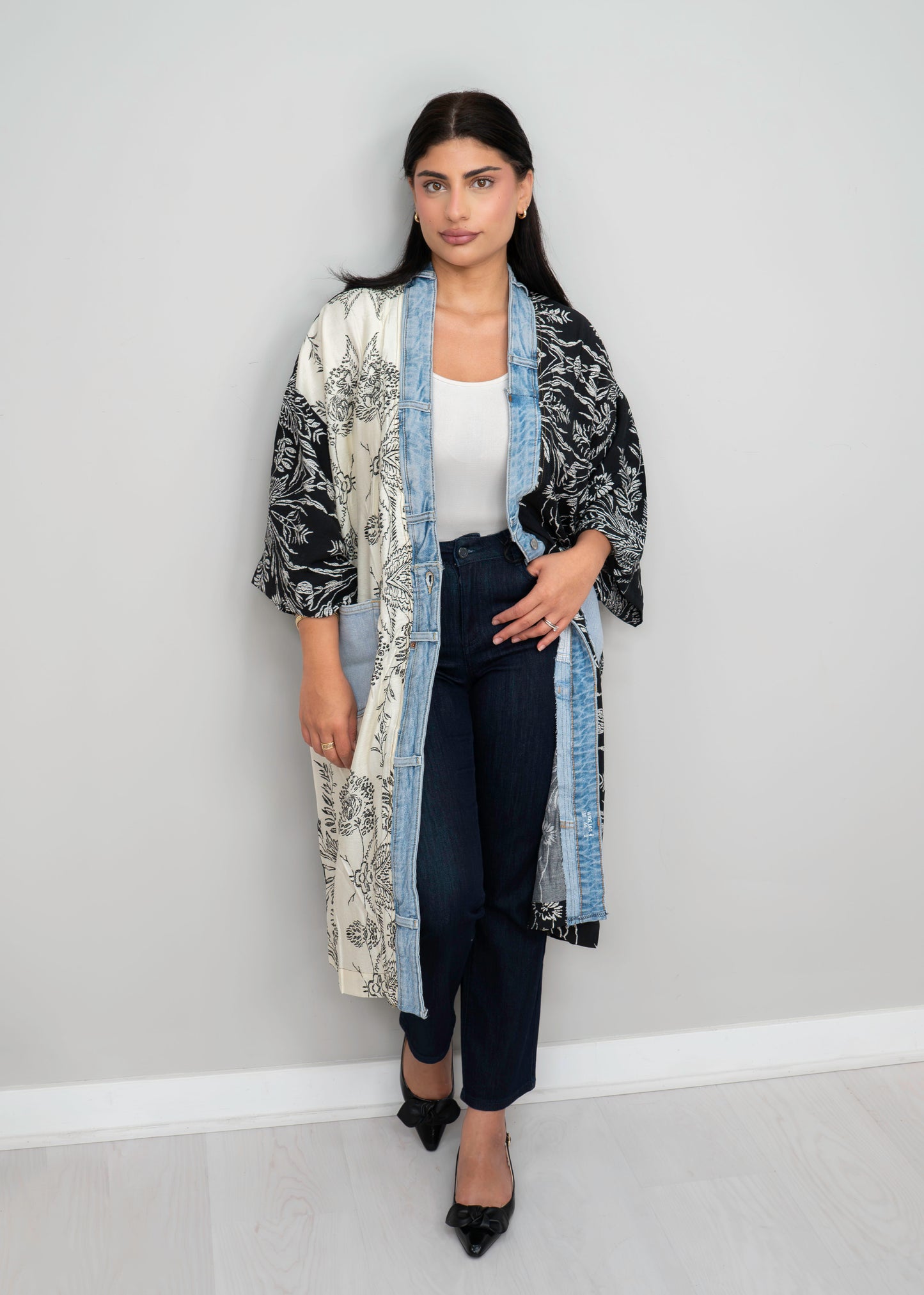 Shannon Passero - Janis Cardigan Monochrome Mix Print