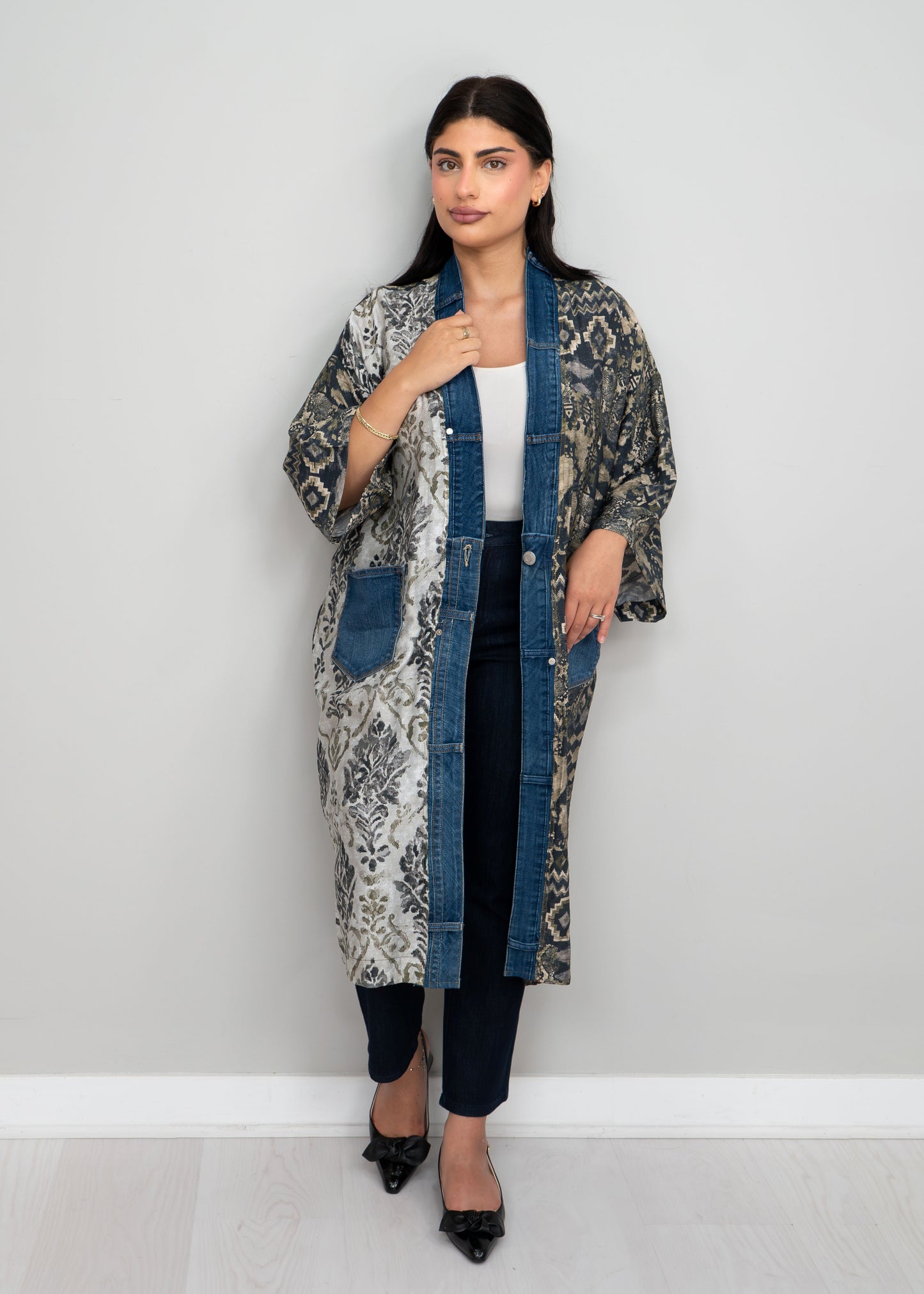 Shannon Passero - Janis Cardigan Olive Mix Print