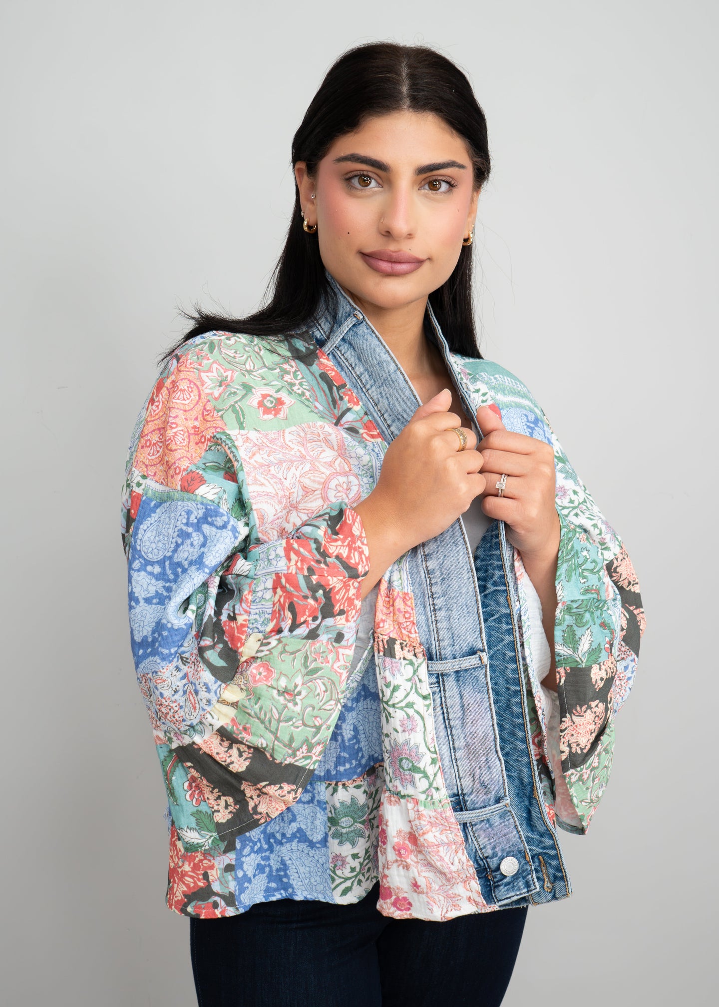 Shannon Passero - Zara Cardigan Vintage Patchwork Print
