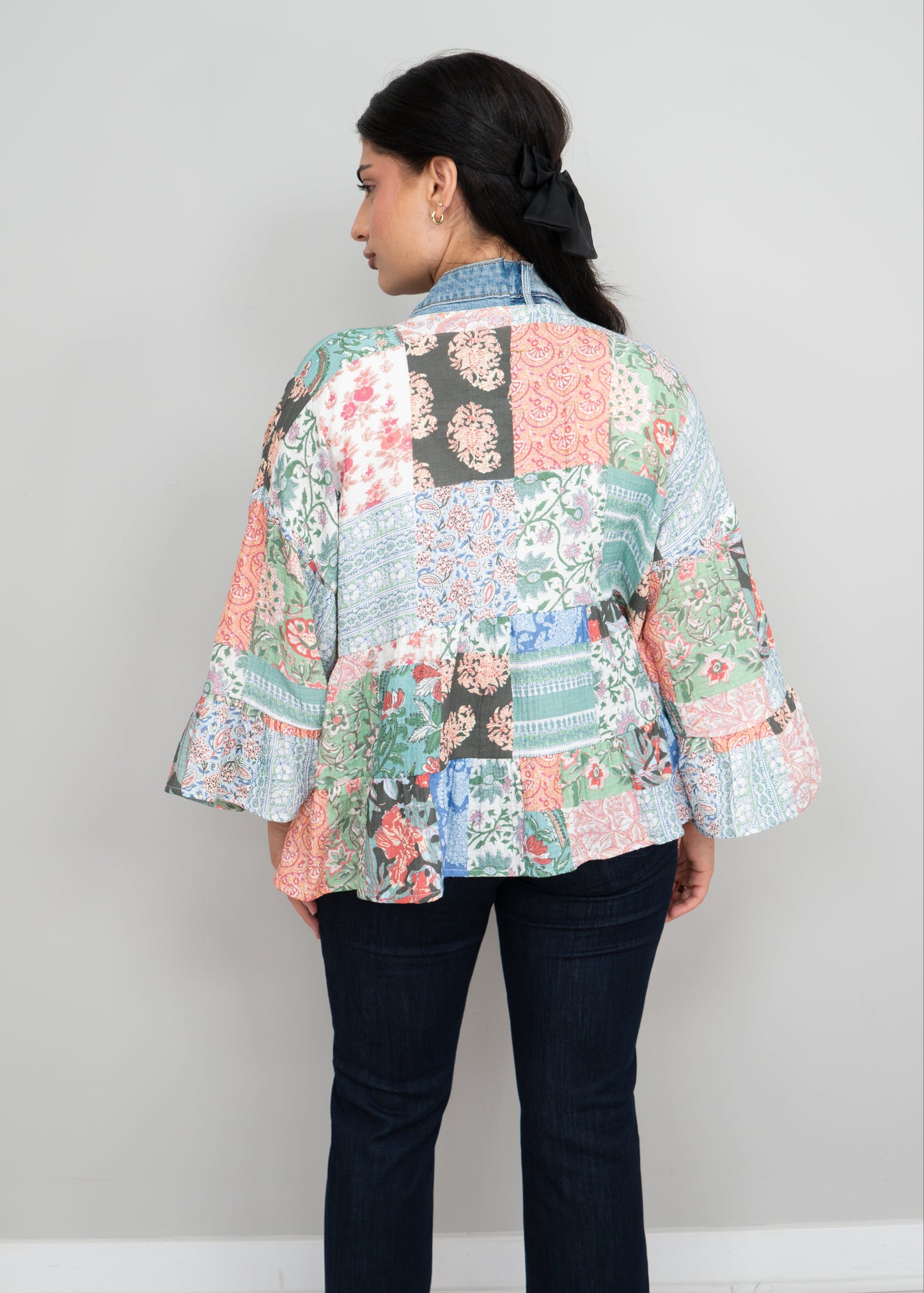 Shannon Passero - Zara Cardigan Vintage Patchwork Print