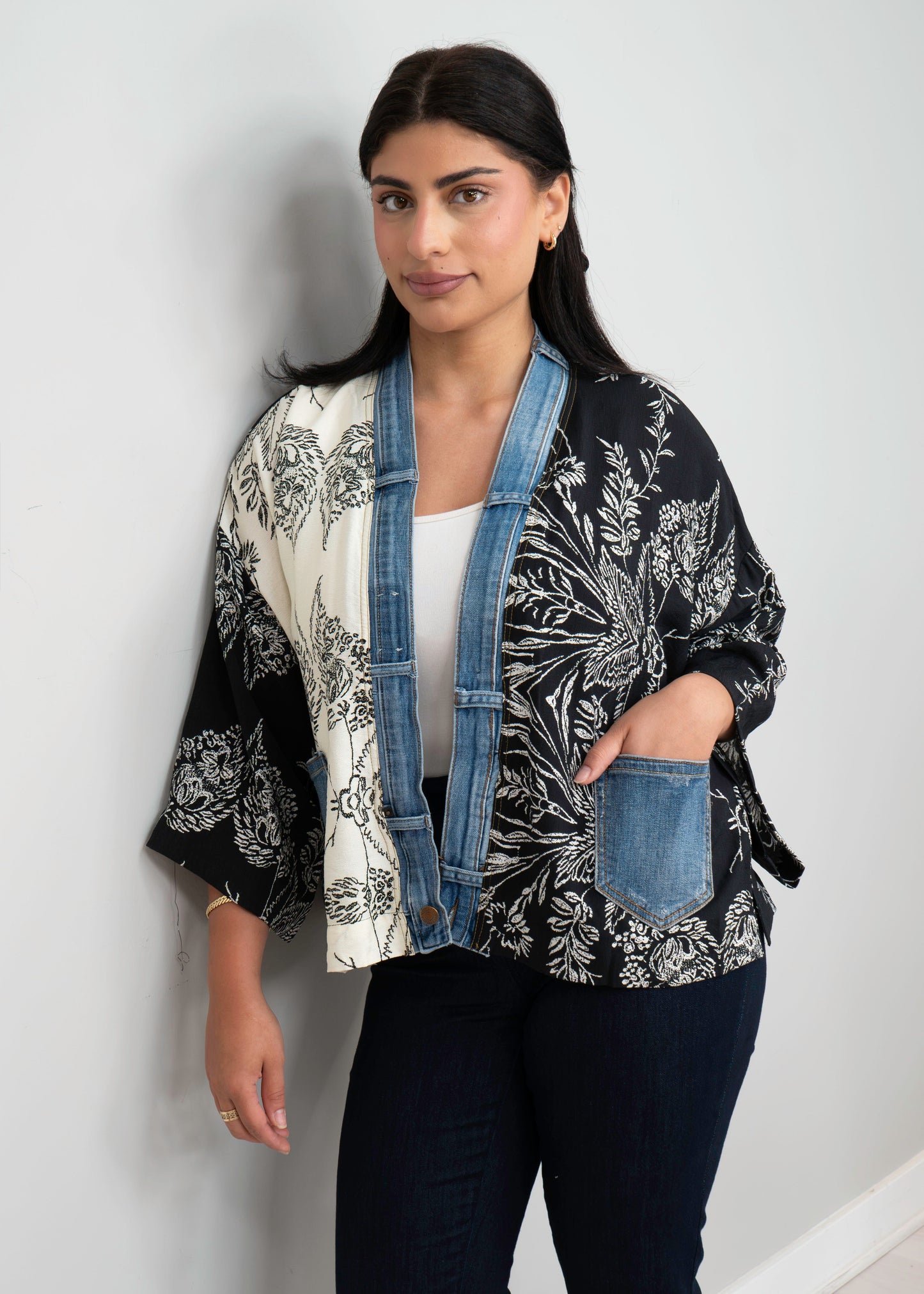 Shannon Passero - Karol Cardigan Monochrome Mix Print