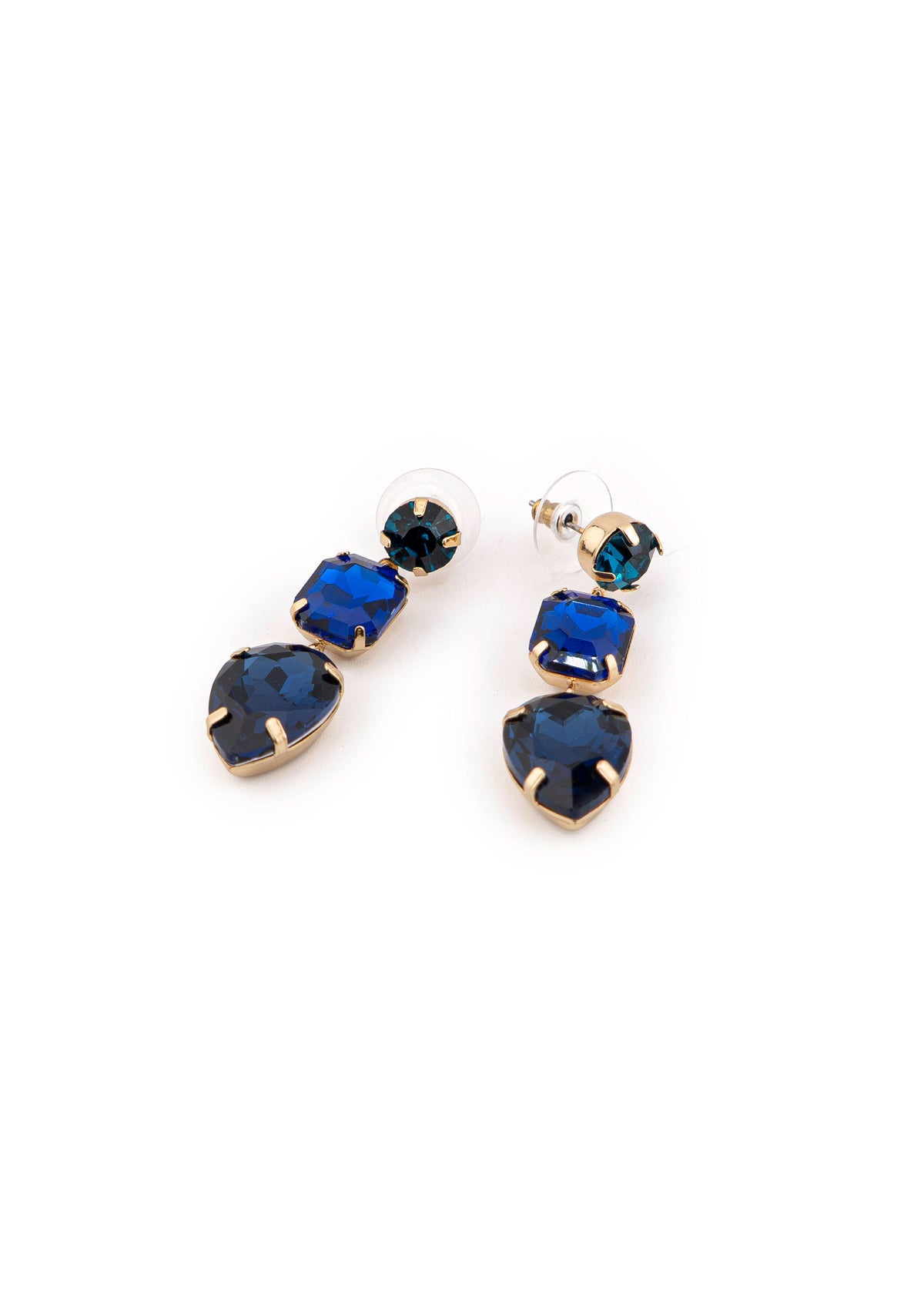 Triple Drop Crystal Earrings