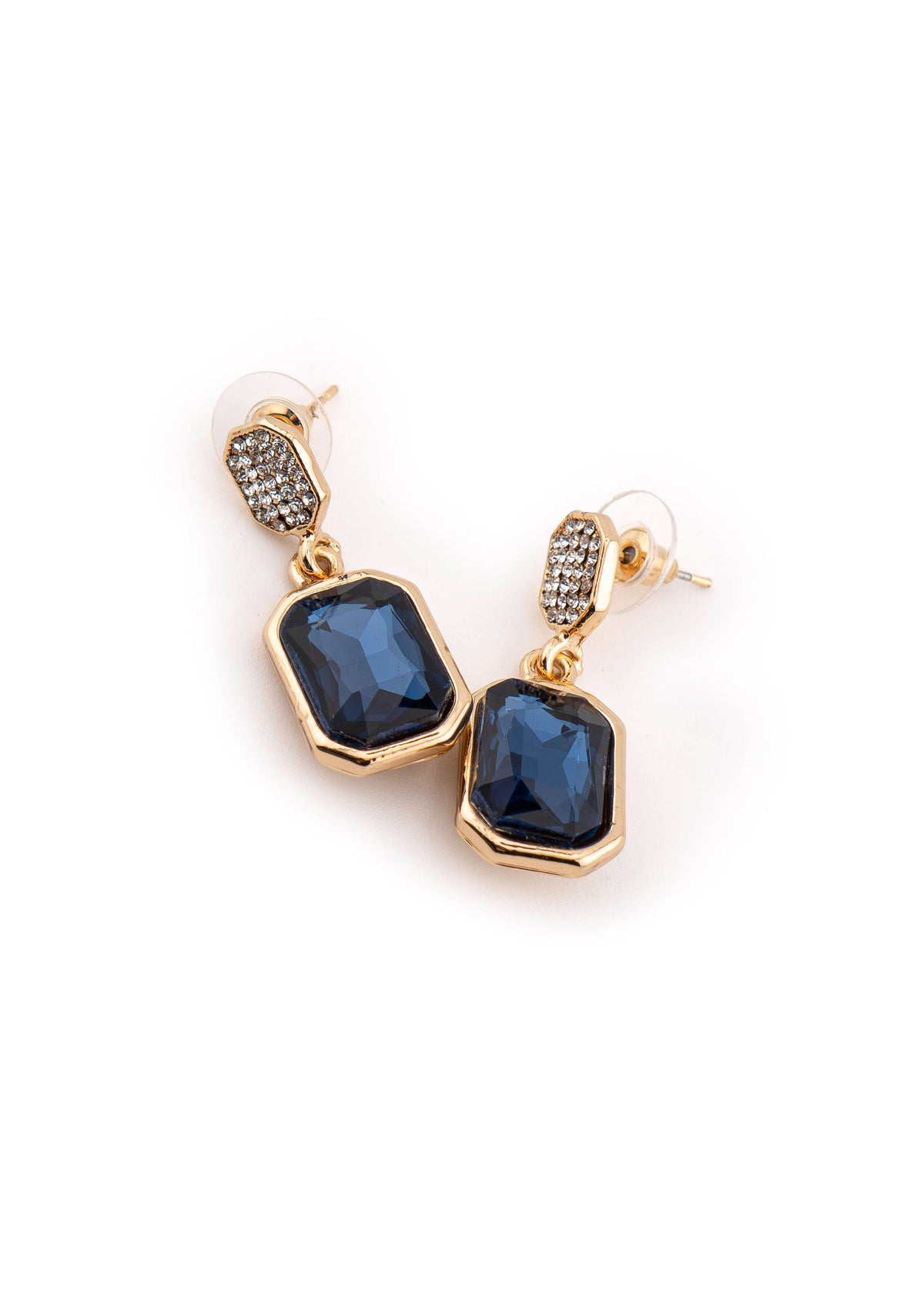 Sapphire Crystal Pavé Drop Earrings